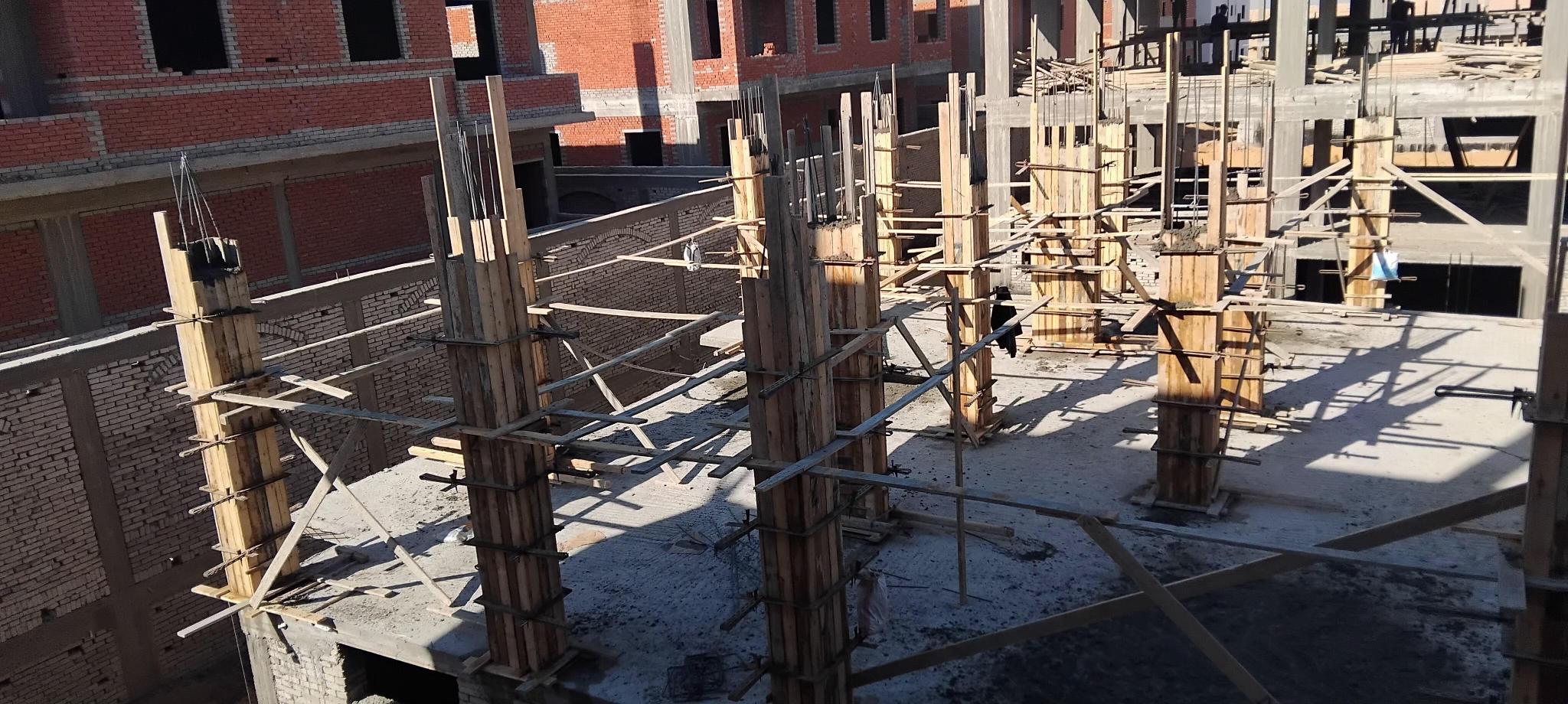 Construction stage Ground floor columns