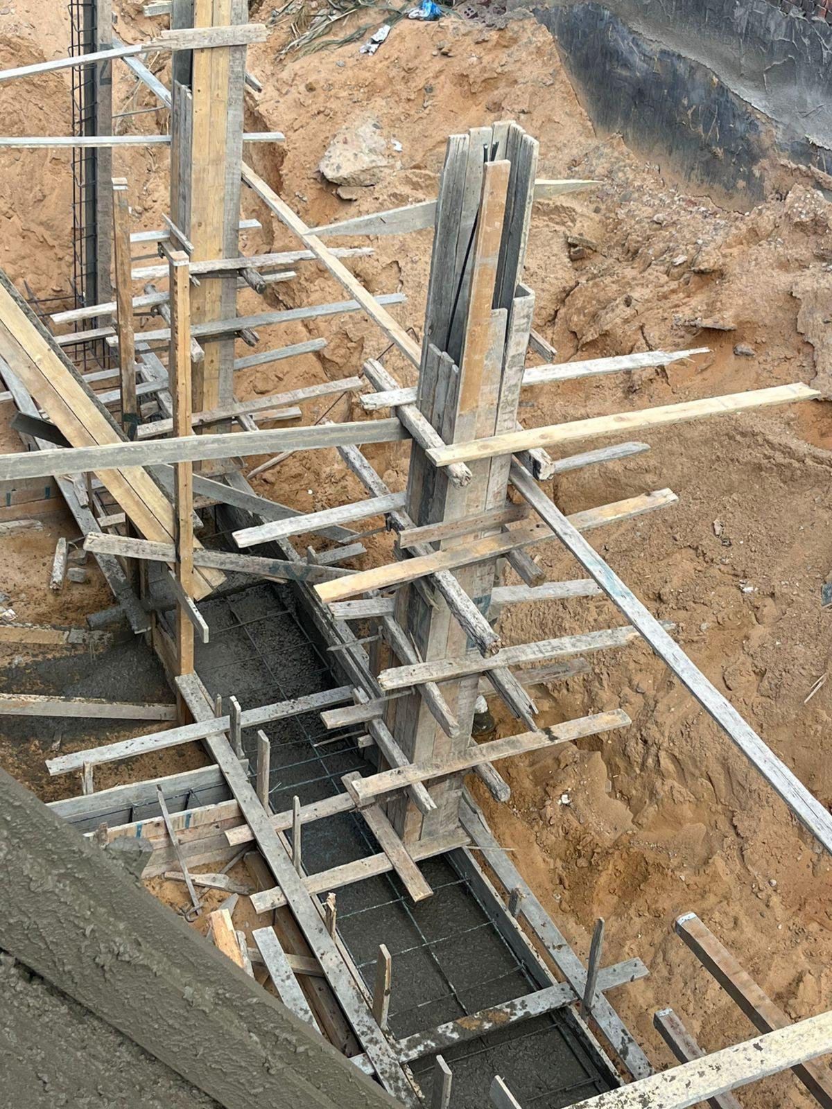 Construction stage Ground floor columns