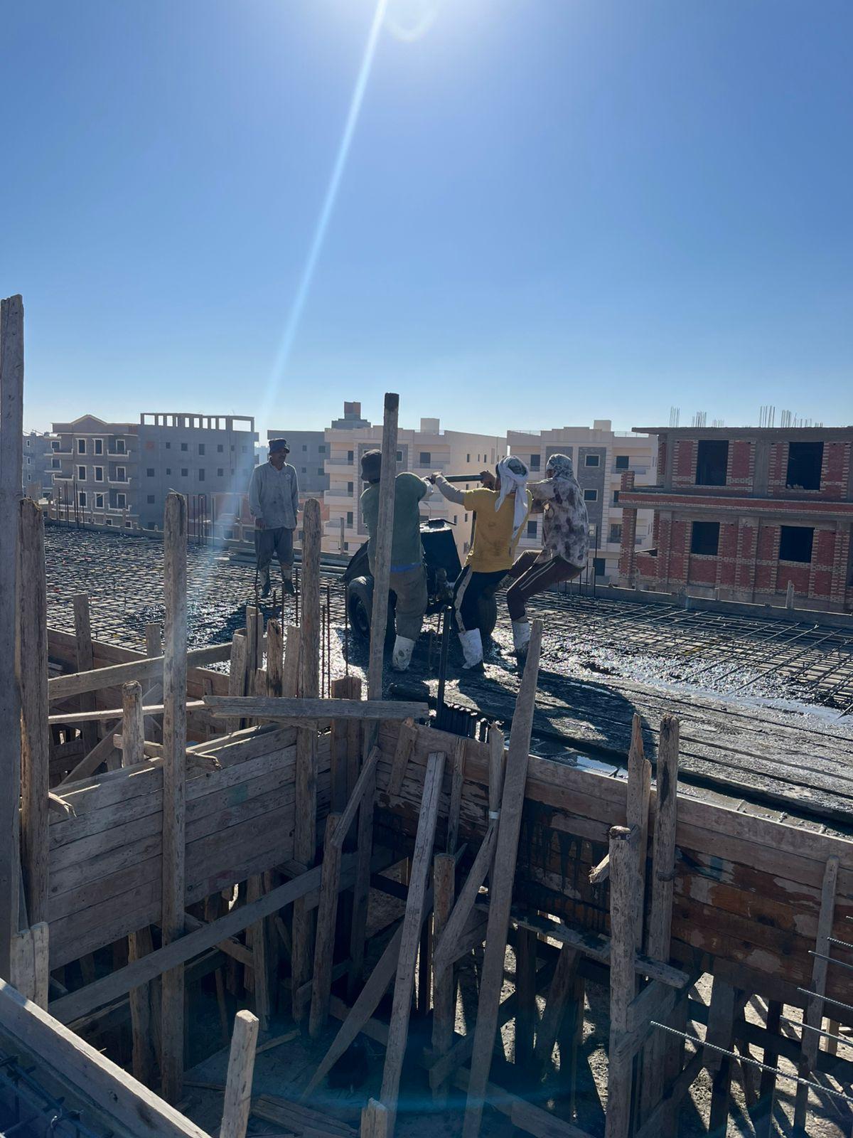 Construction stage Second floor slab
