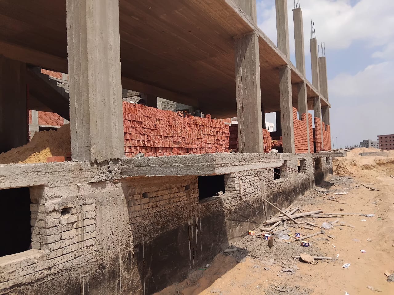Construction stage Ground floor walls