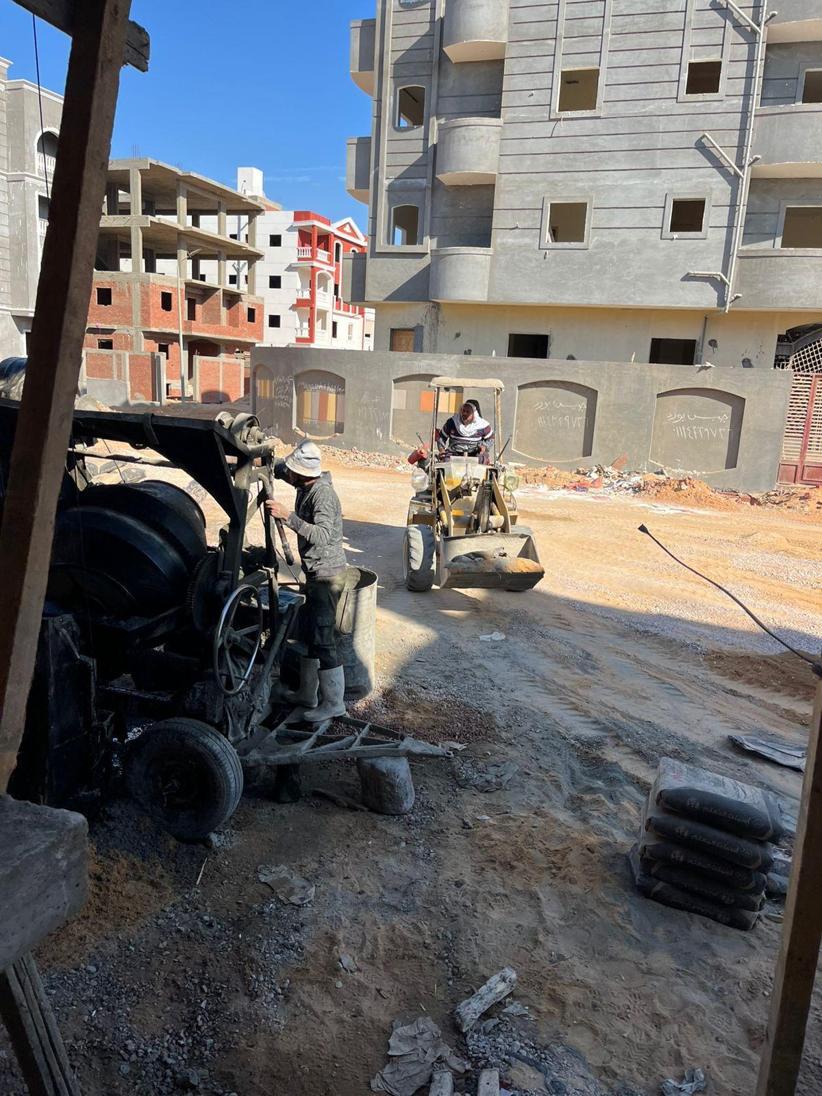 Construction stage First floor columns