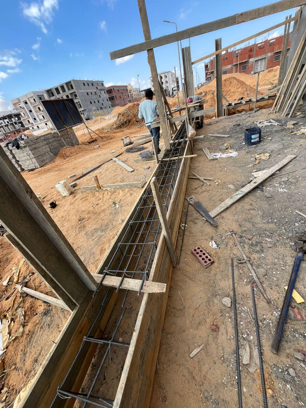 Construction stage Wall Building works