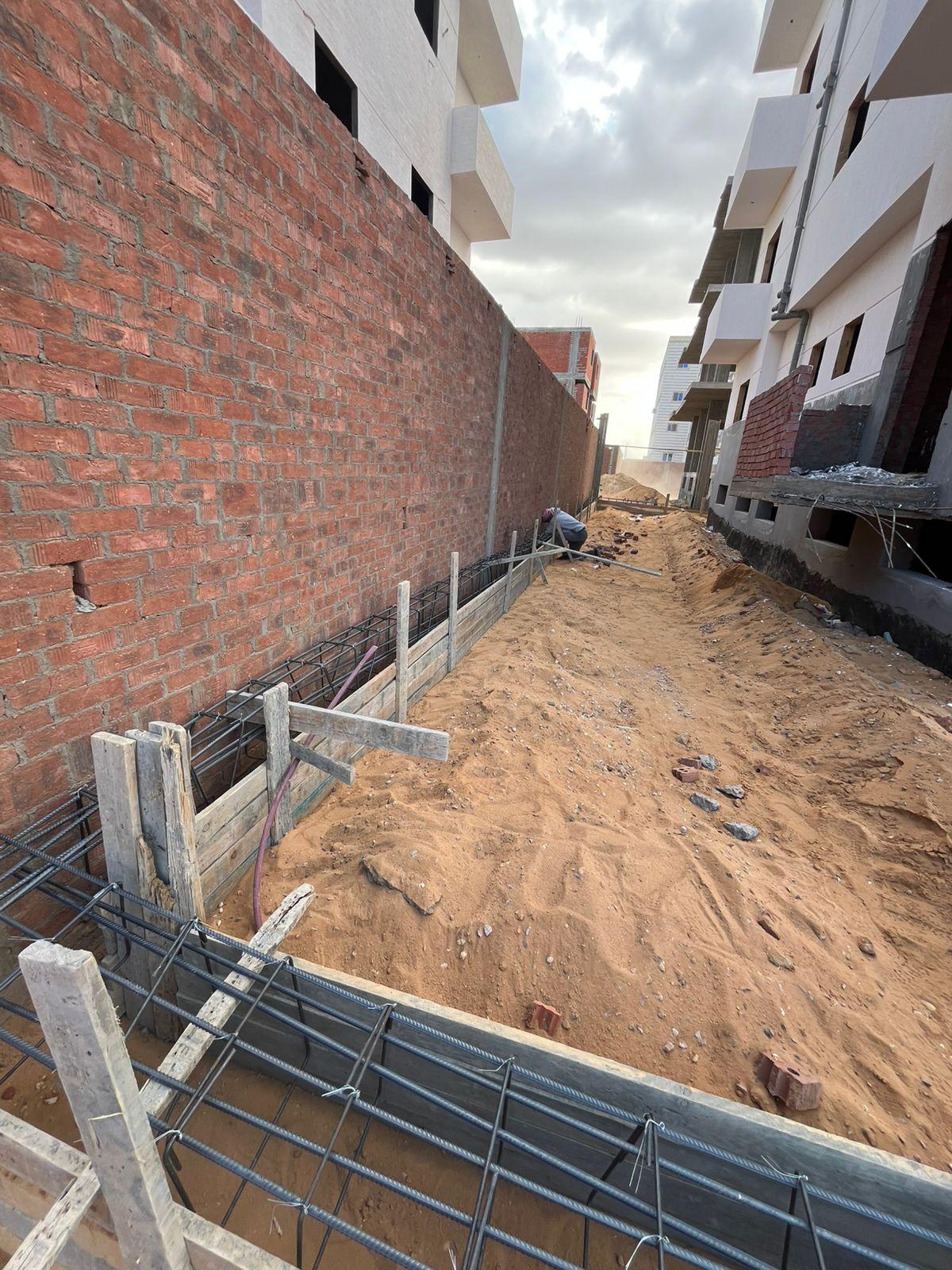 Construction stage Wall Building works