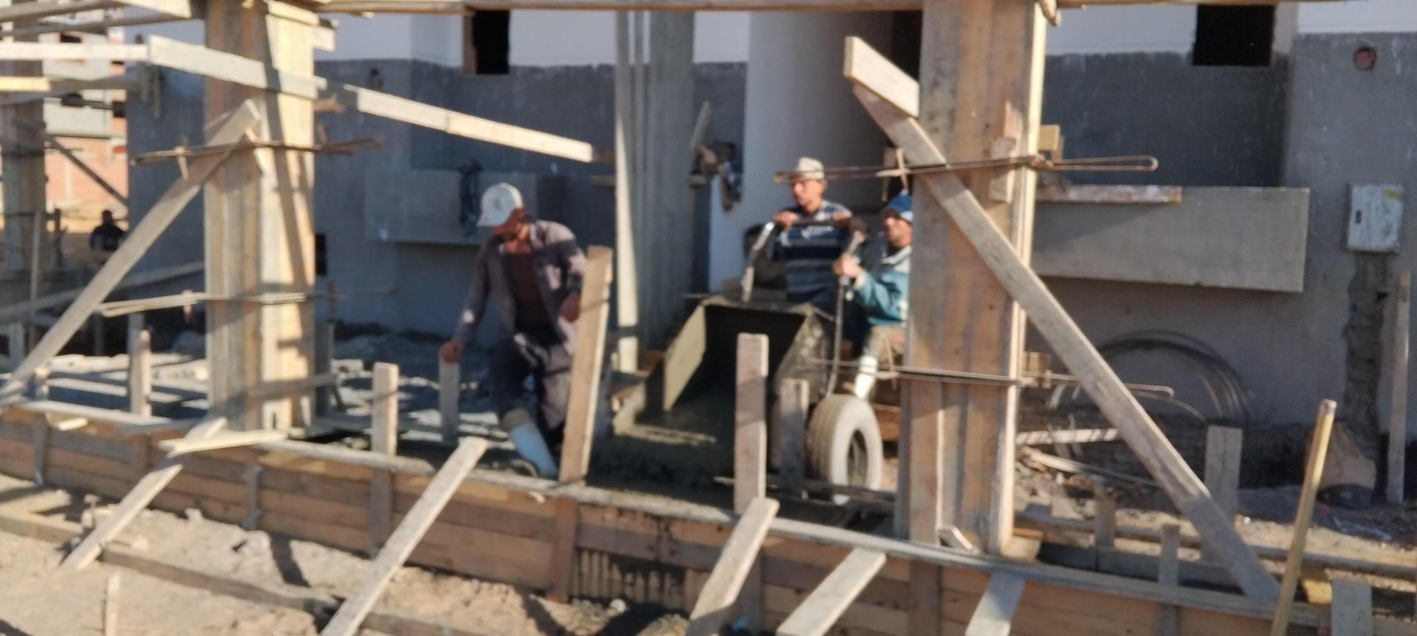 Construction stage Wall Building works