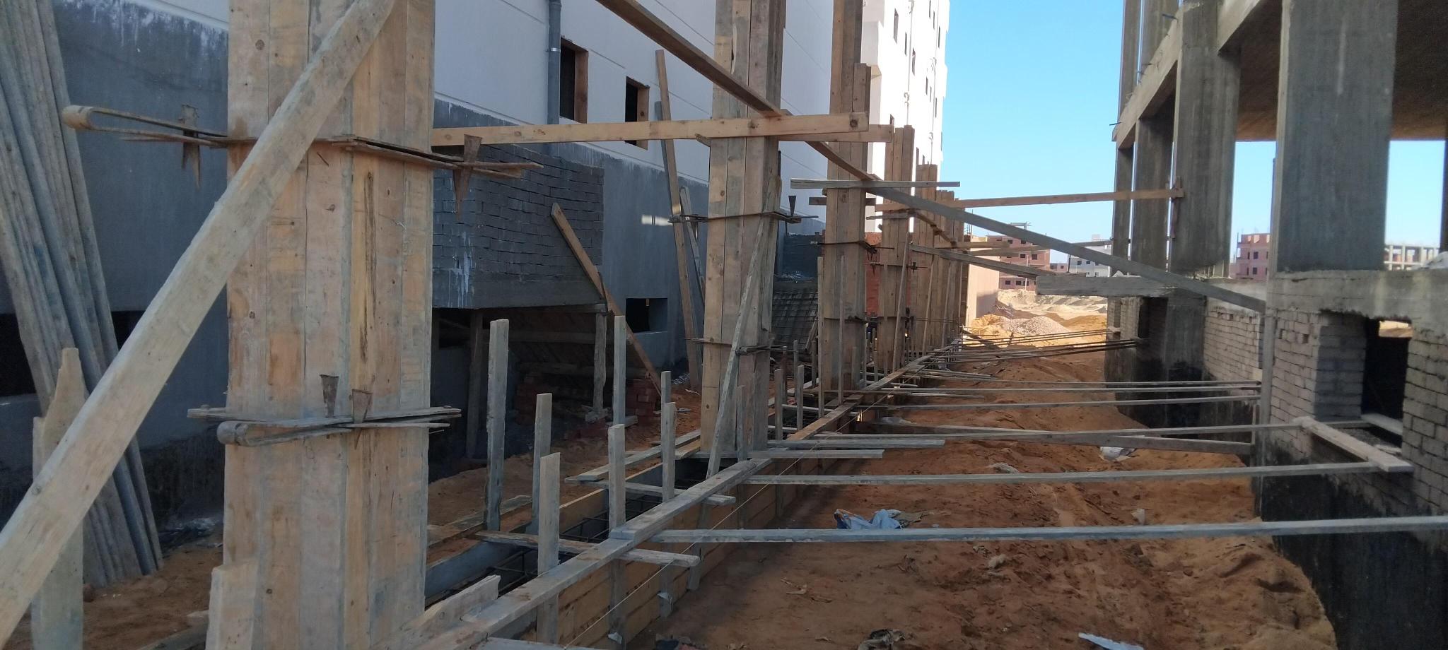 Construction stage Wall Building works