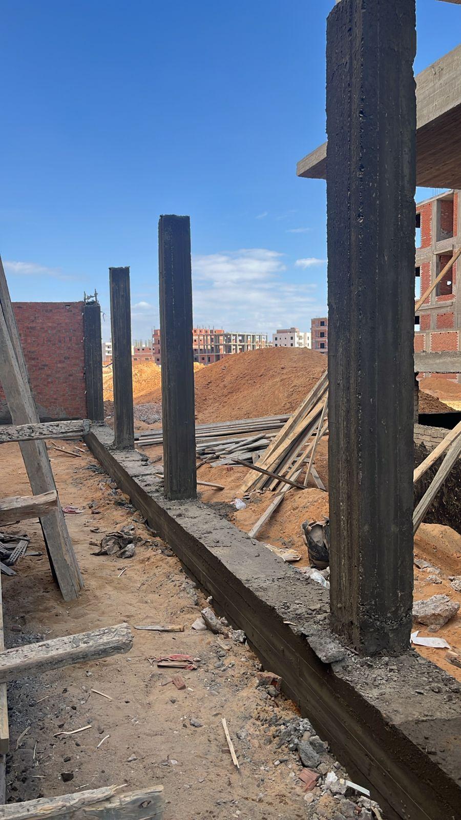 Construction stage Wall Building works