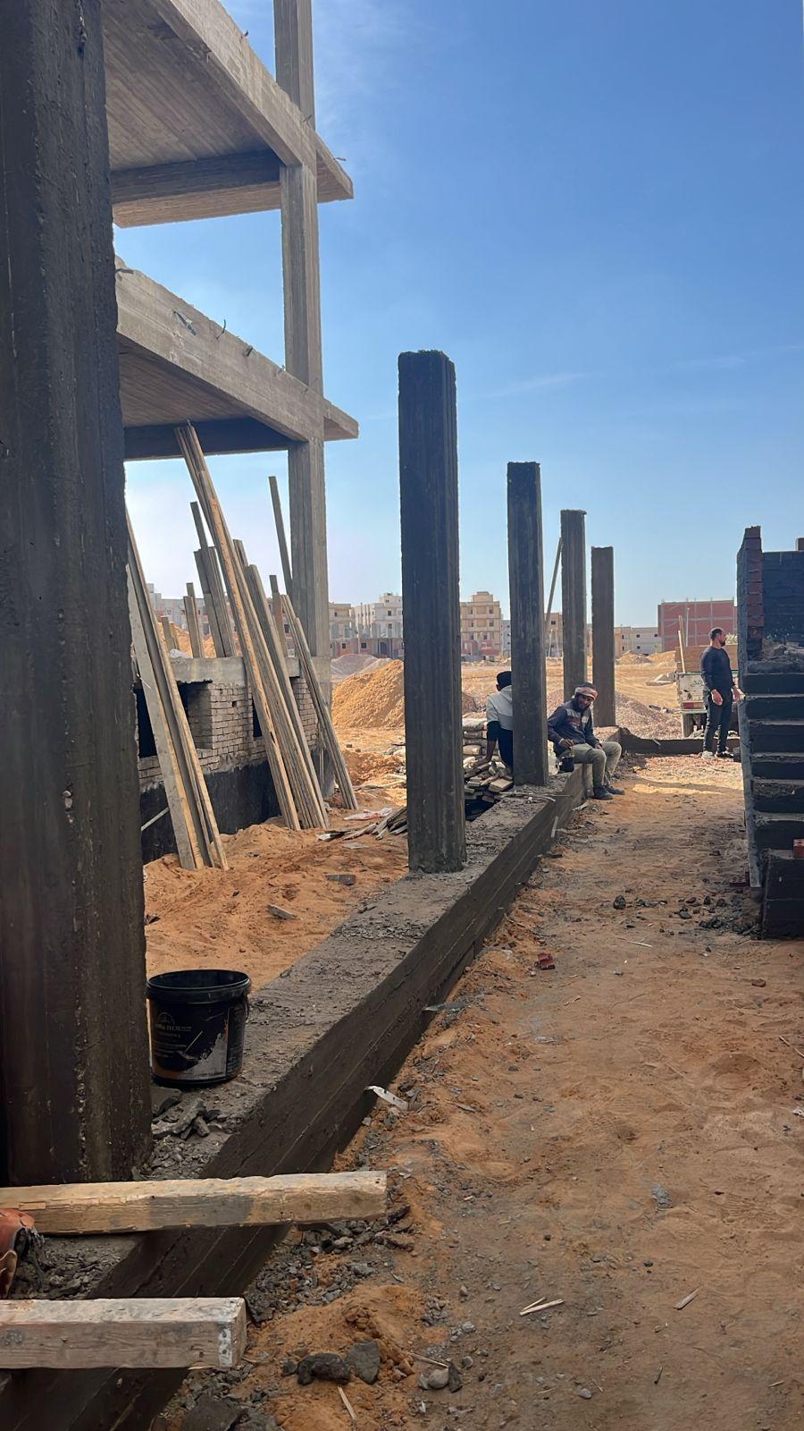 Construction stage Wall Building works