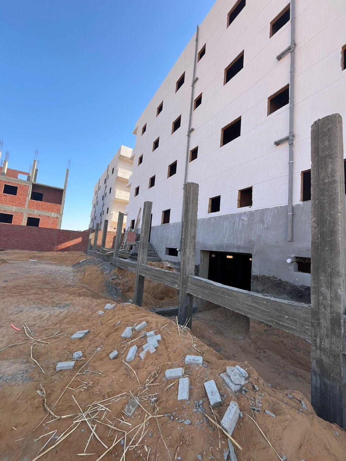Construction stage Wall Building works
