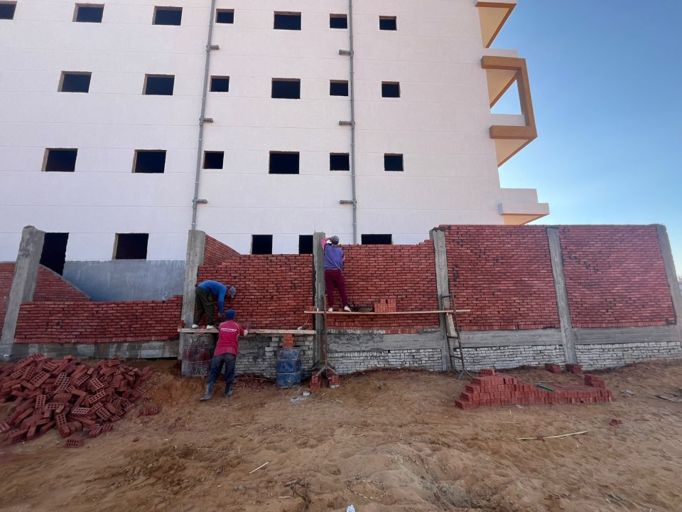 Construction stage Wall Building works