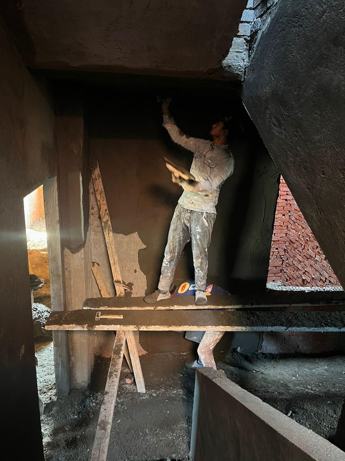 Construction stage Plaster and putty