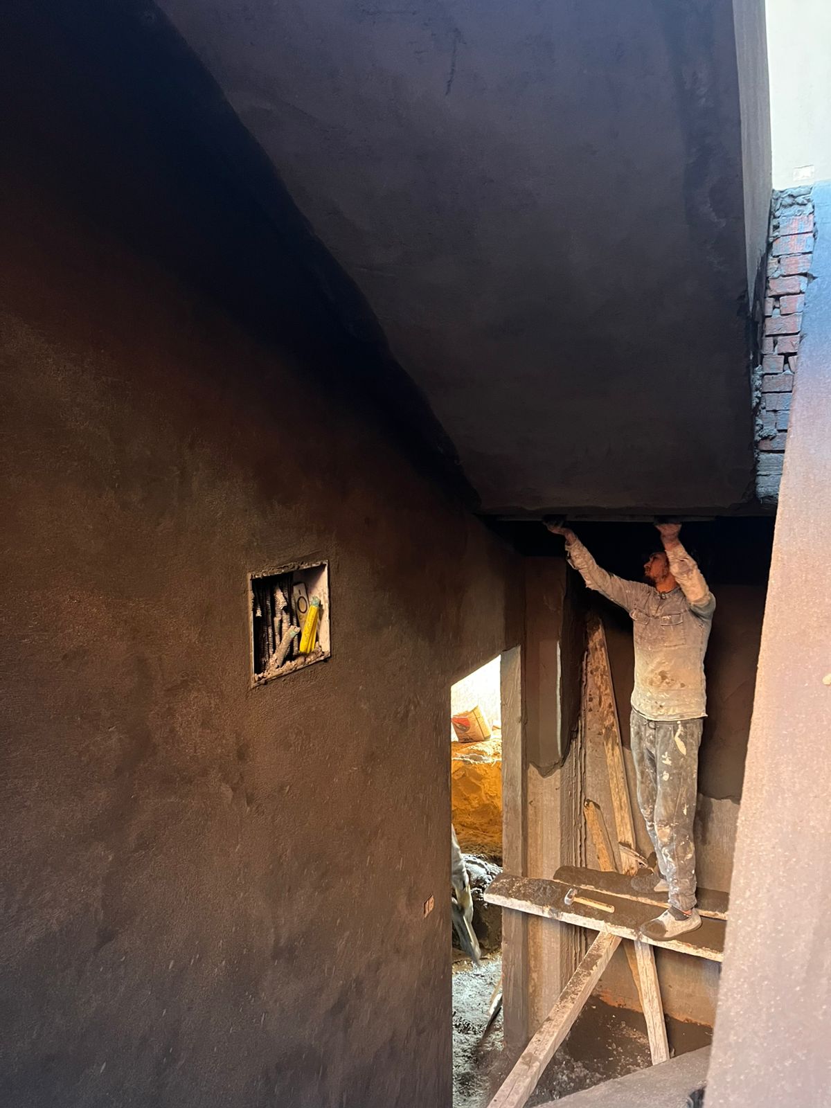 Construction stage Plaster and putty