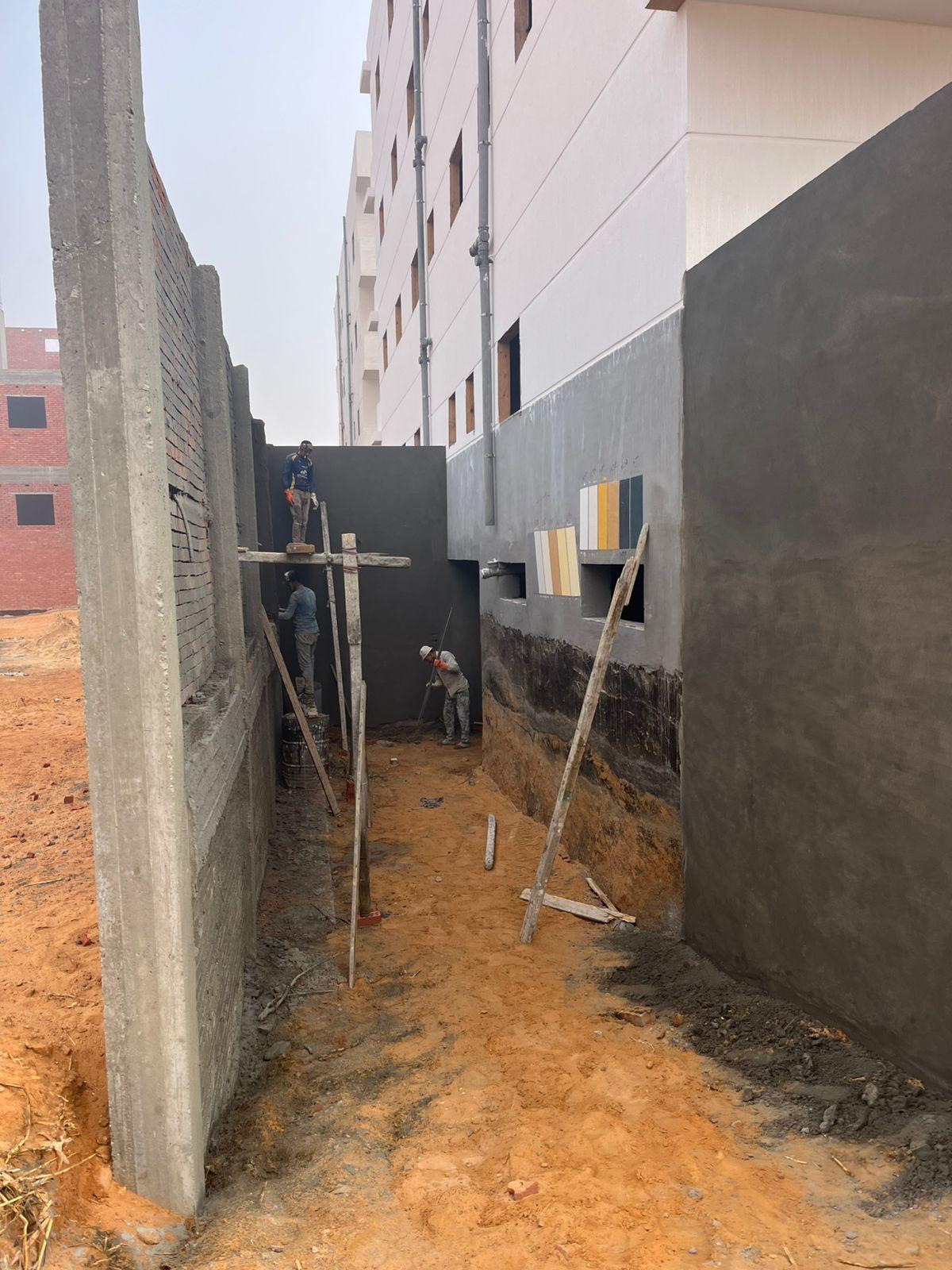 Construction stage Plaster and putty