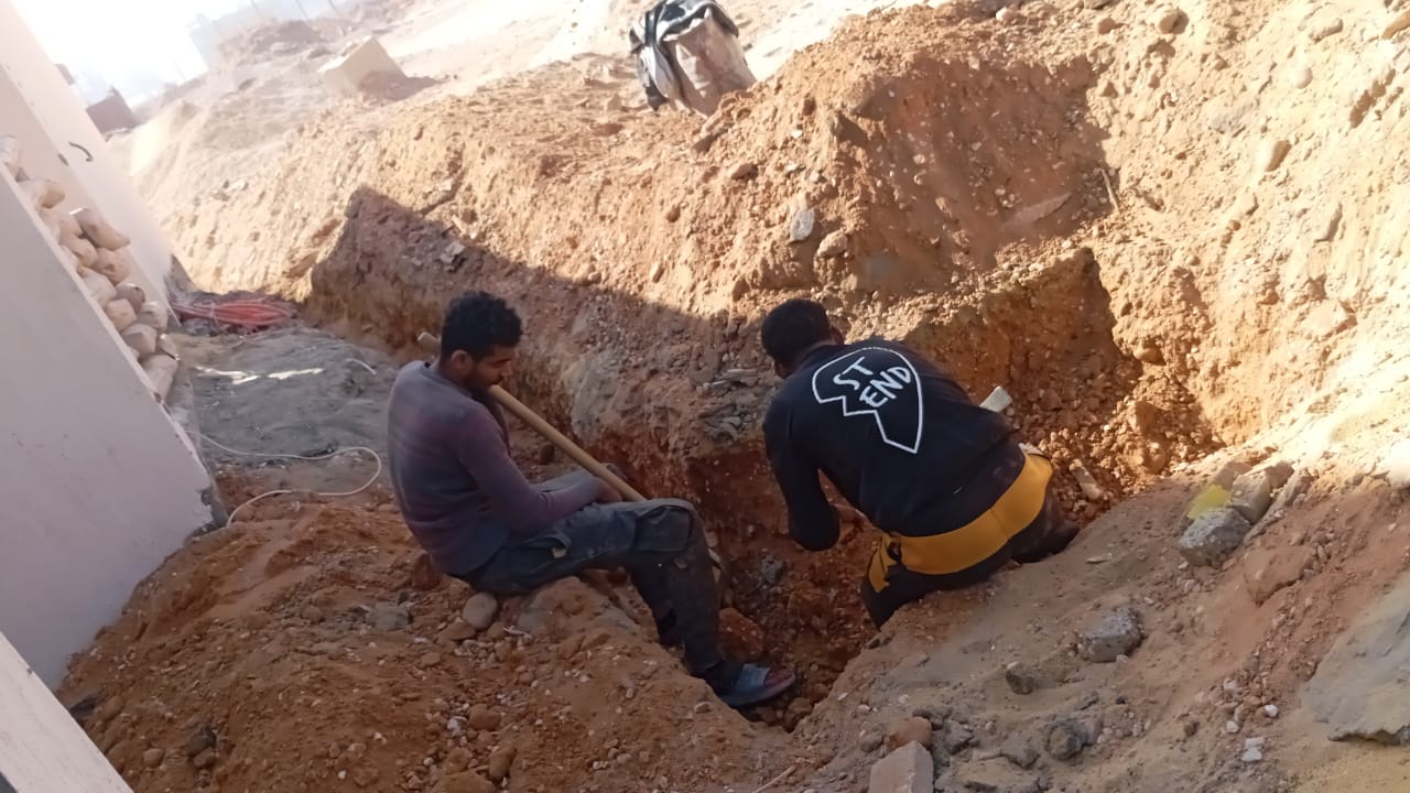 Construction stage Plumbing main works