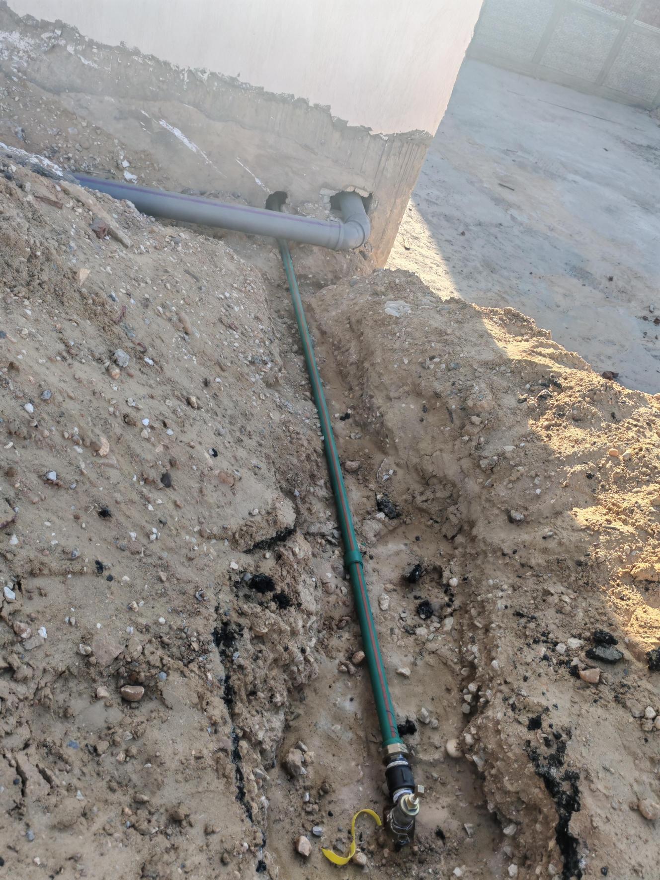 Construction stage Plumbing main works