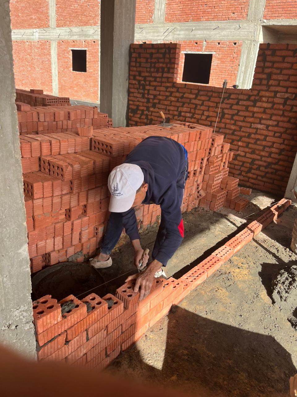 Construction stage First floor walls