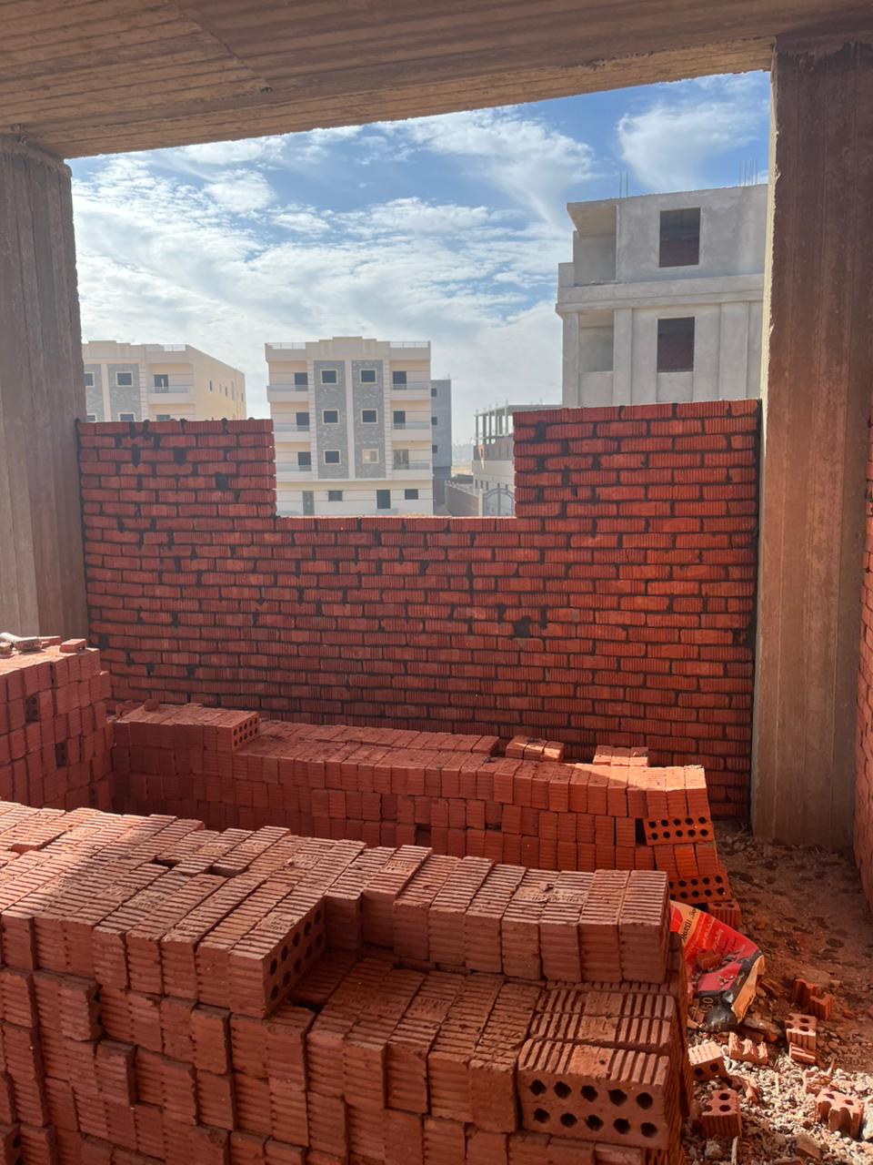 Construction stage First floor walls