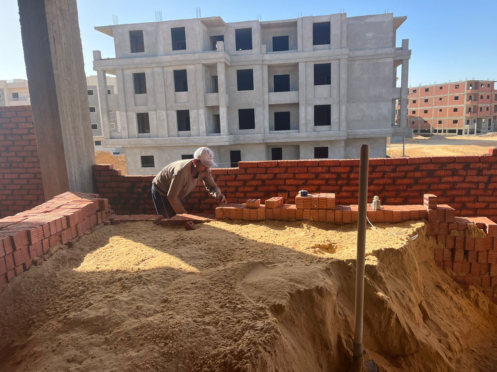 Construction stage First floor walls