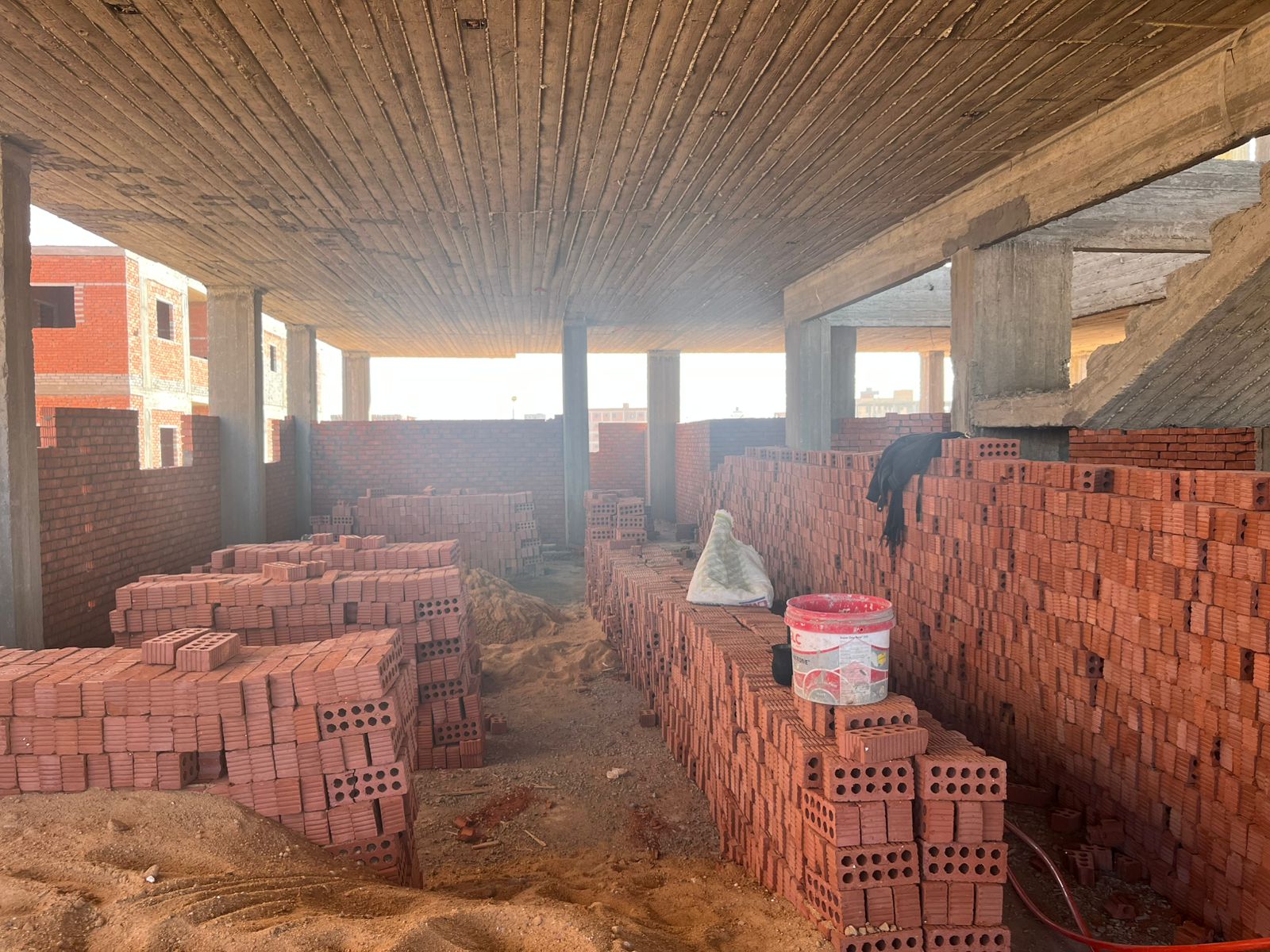 Construction stage First floor walls