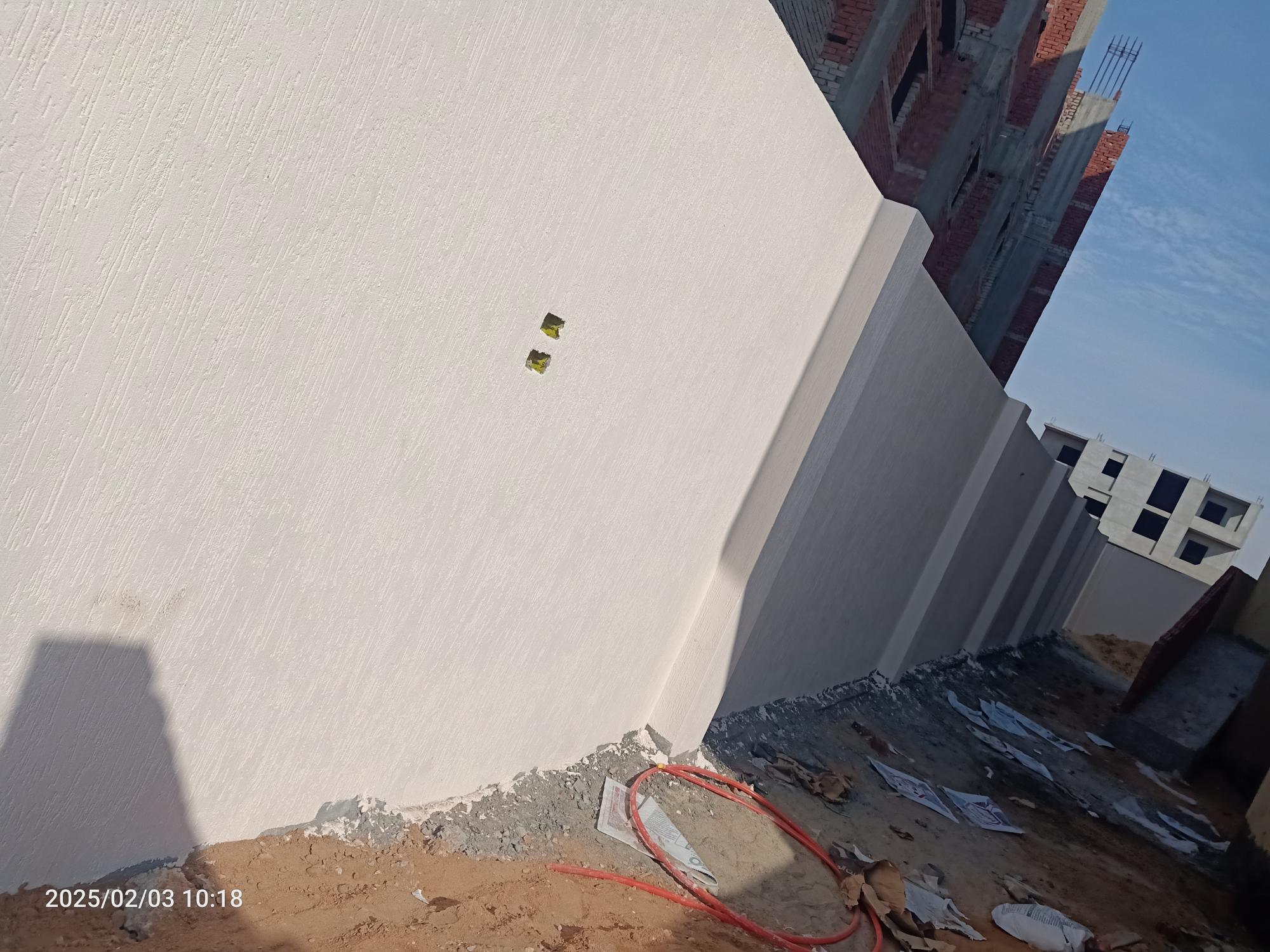 Construction stage Wall Building works