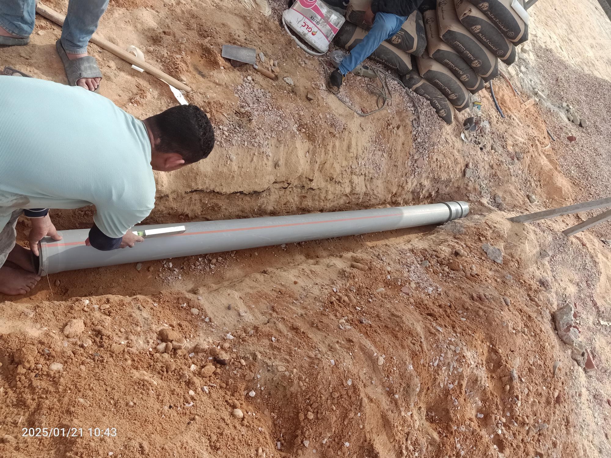 Construction stage Plumbing works