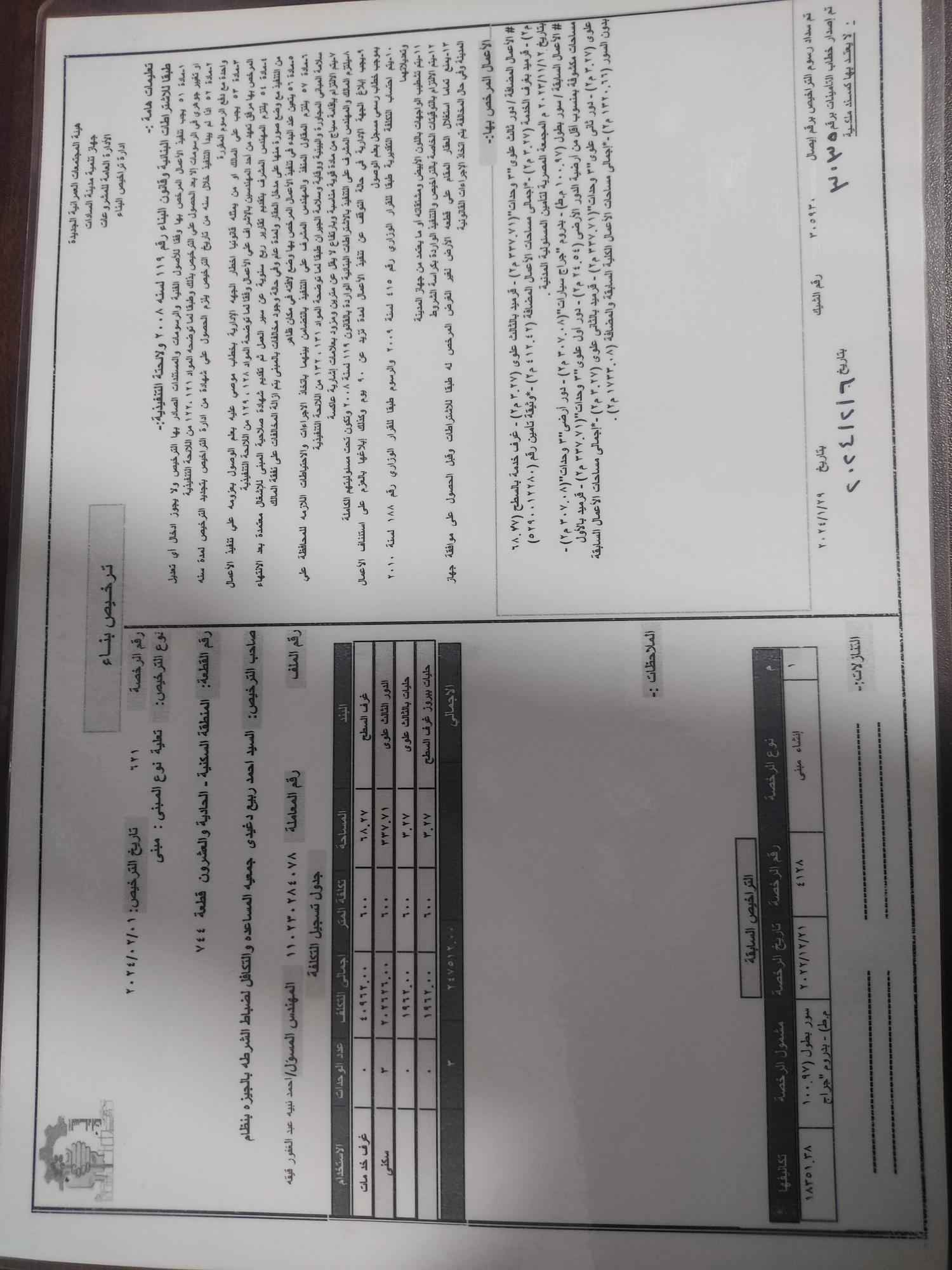 Construction stage Third-floor addition permit