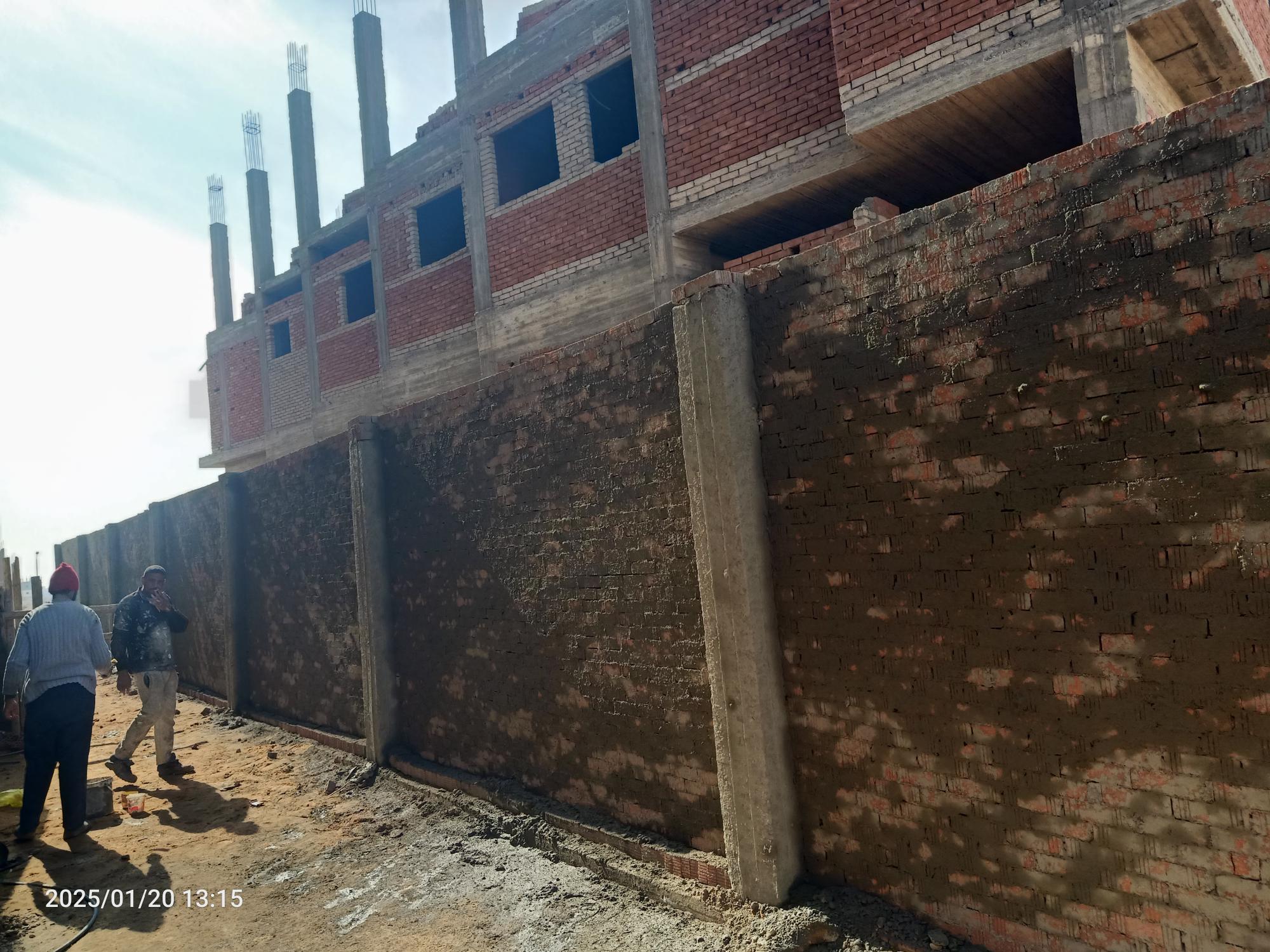 Construction stage Wall Building works