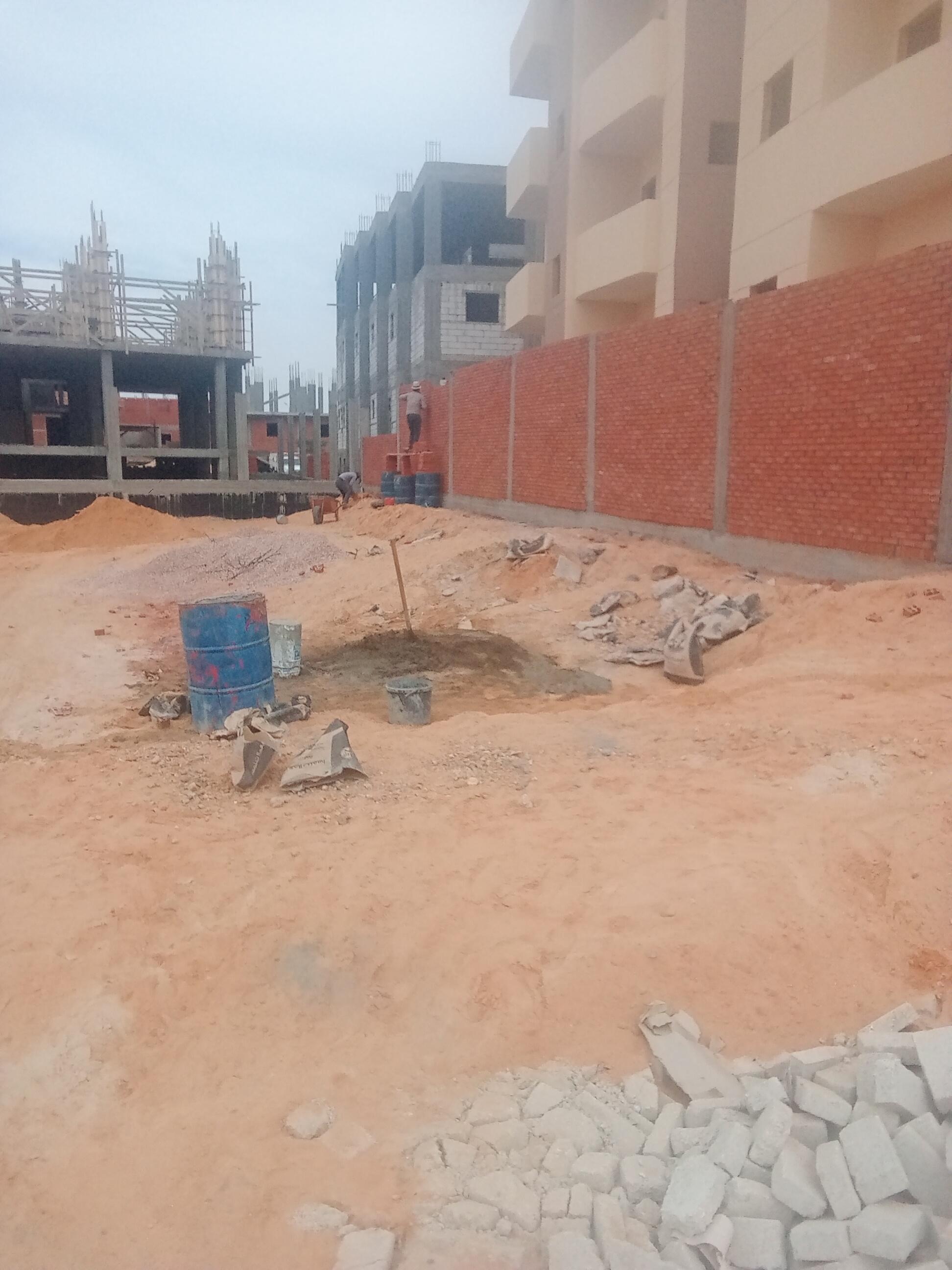 Construction stage Wall Building works