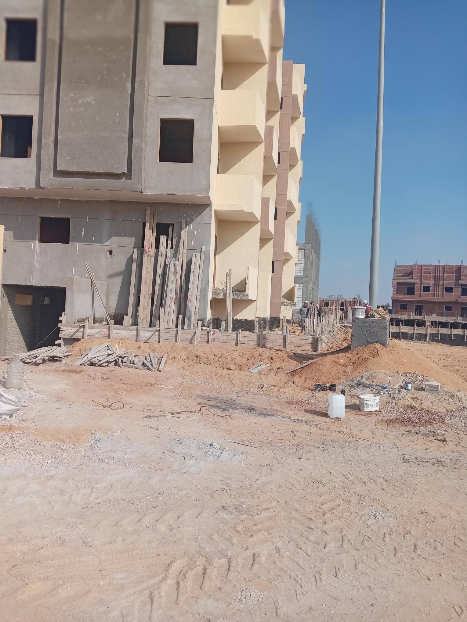 Construction stage Concrete works for the external wall