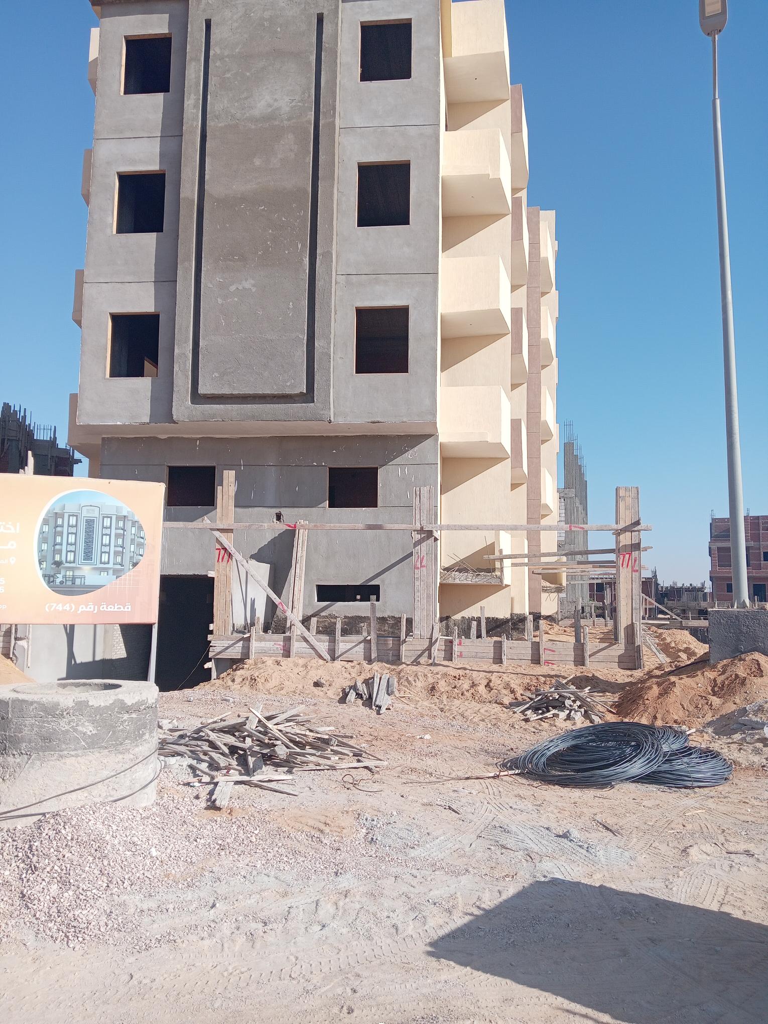 Construction stage Concrete works for the external wall