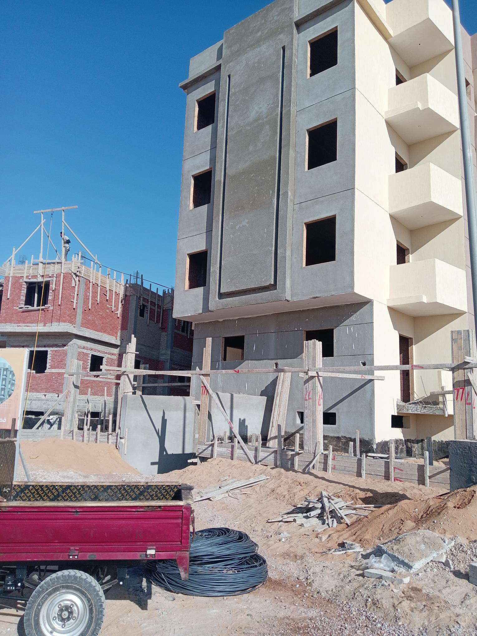 Construction stage Concrete works for the external wall