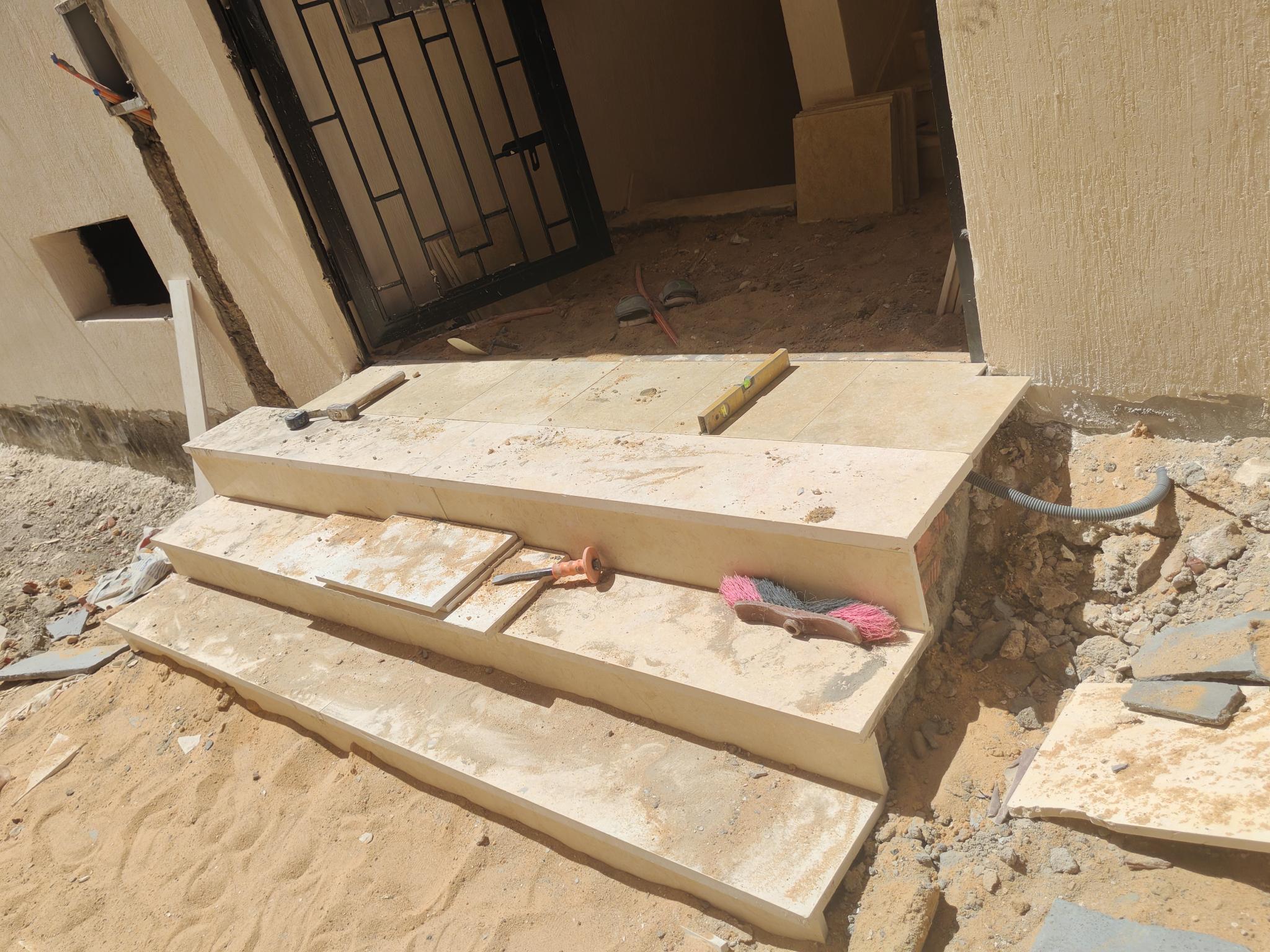 Construction stage Marble works
