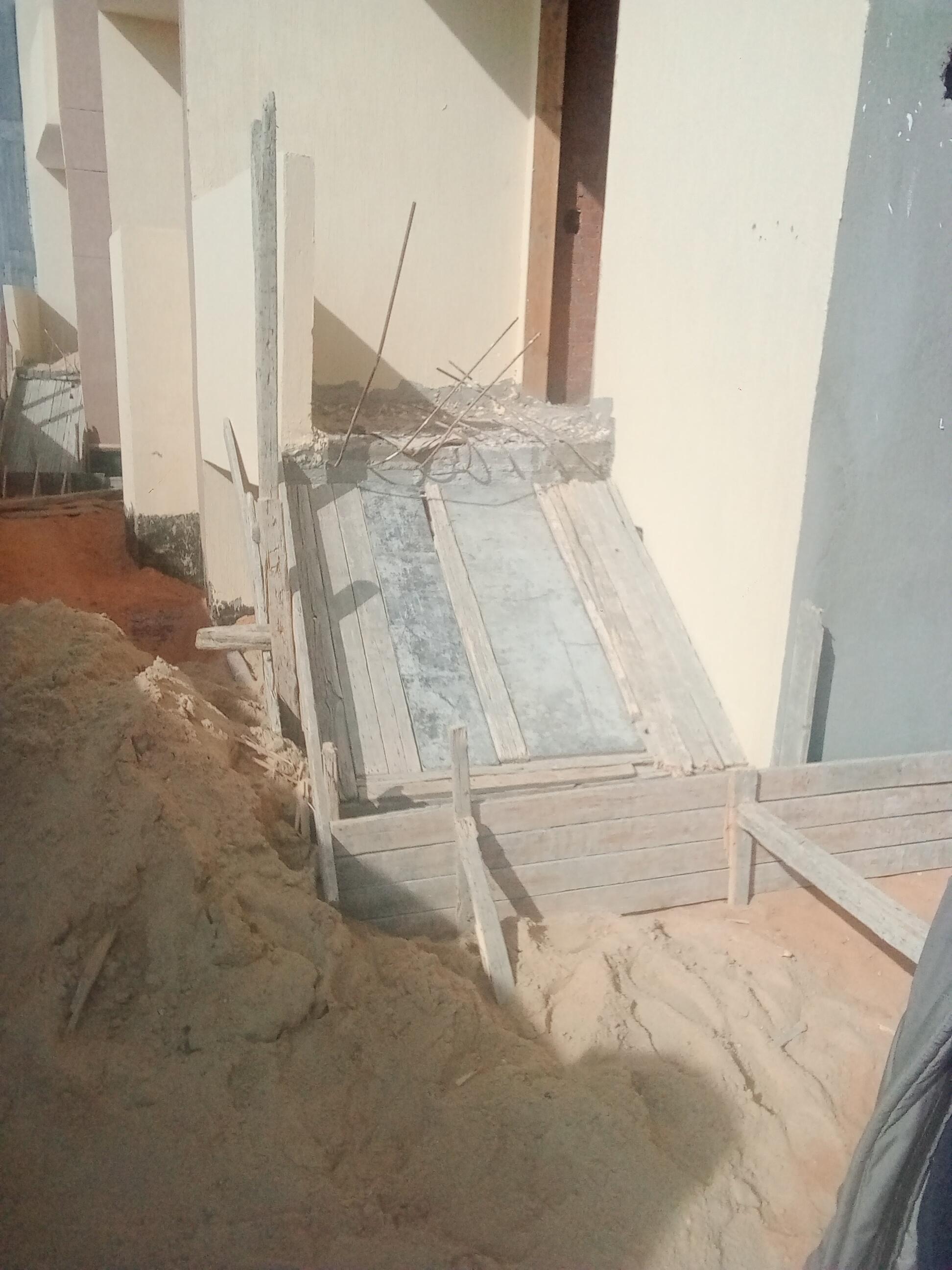 Construction stage Concrete works for the external wall