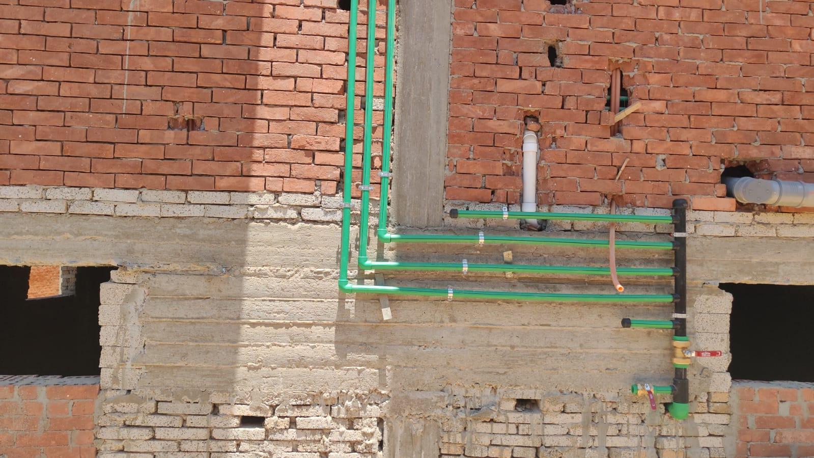 Construction stage Plumbing works
