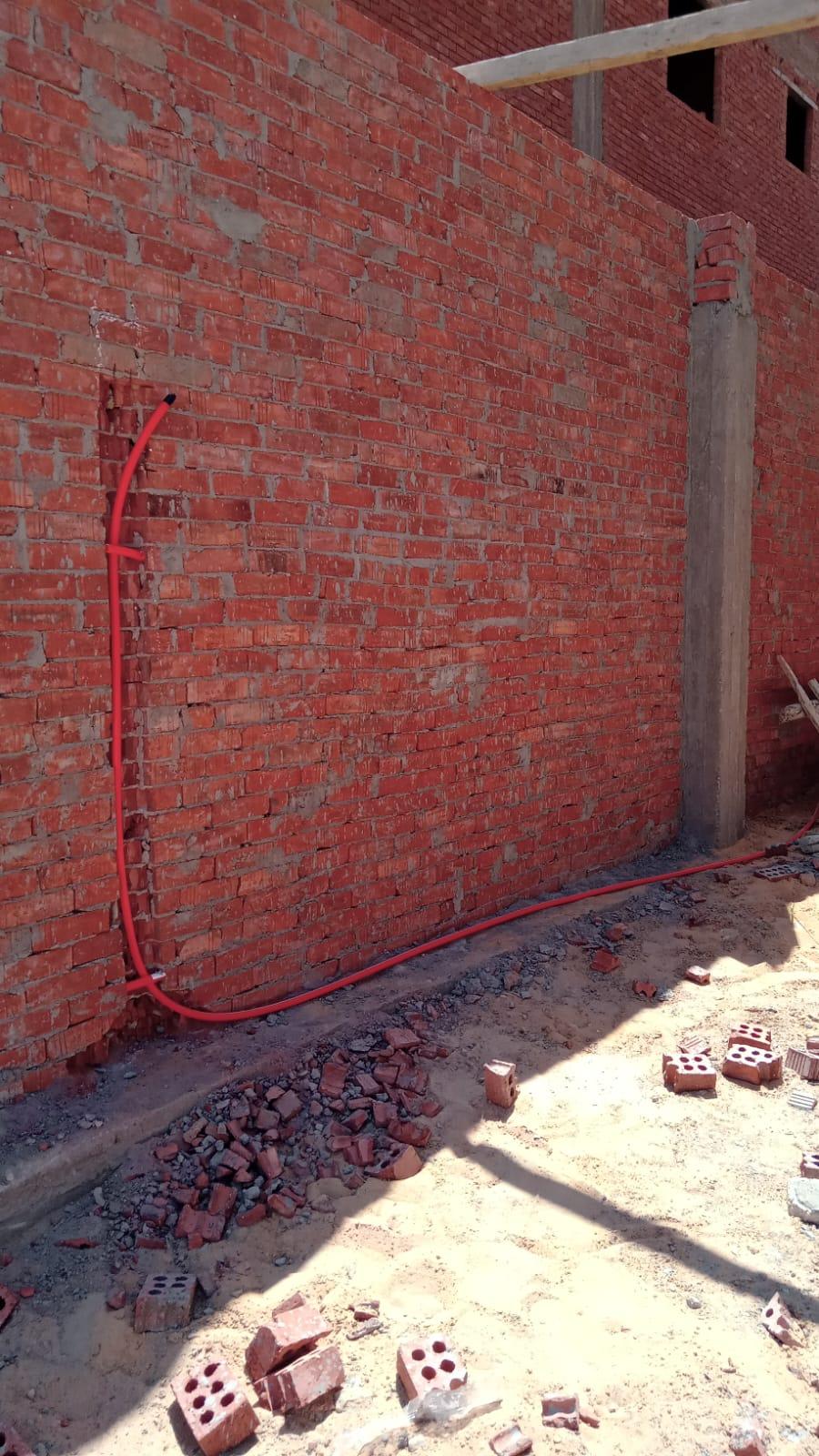 Construction stage Wall Building works