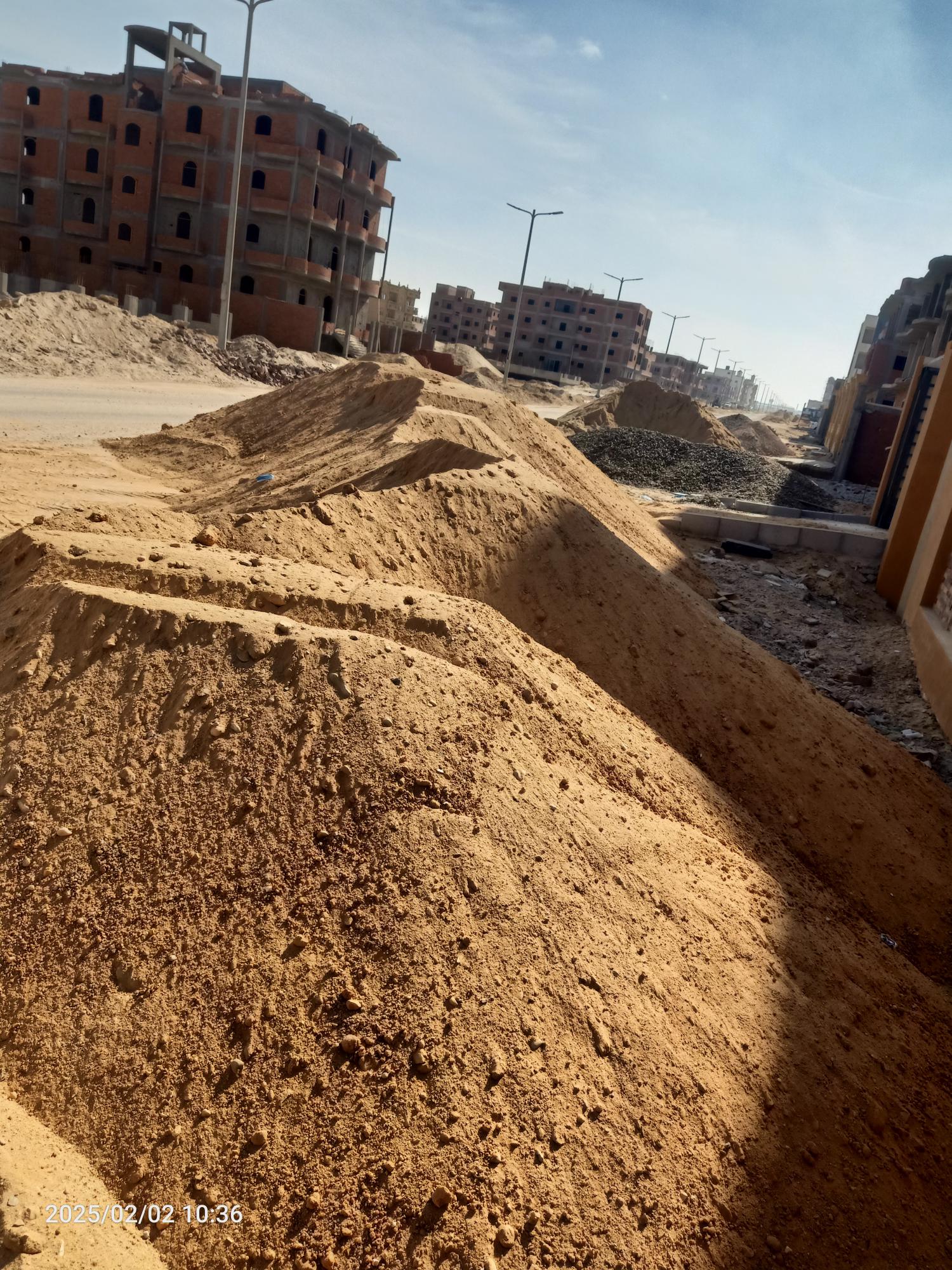 Construction stage Backfilling around foundations