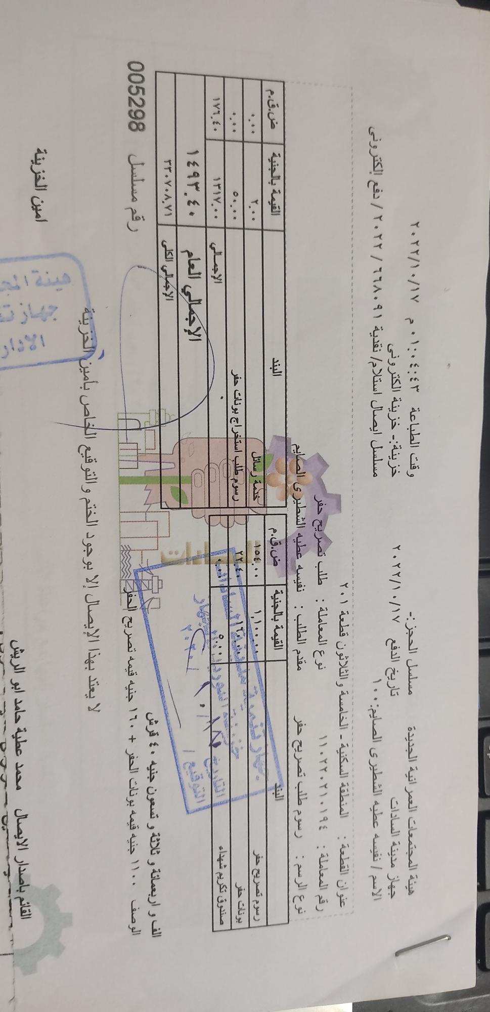Construction stage Excavation permit