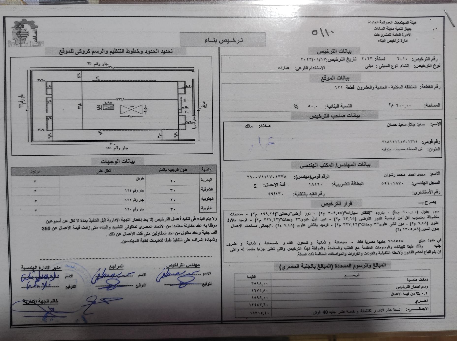 Construction stage Building permit