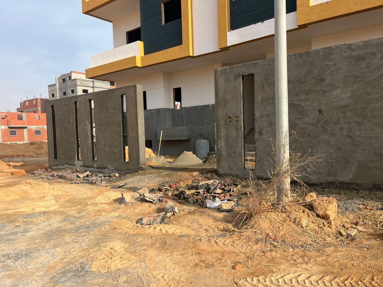 Construction stage Concrete works for the external wall