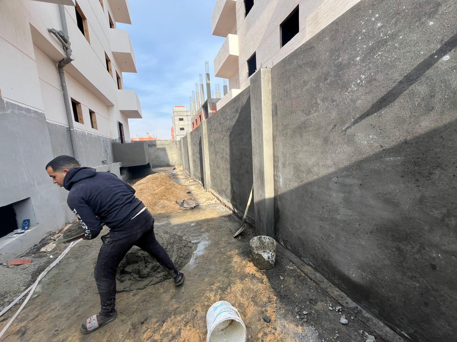 Construction stage Concrete works for the external wall