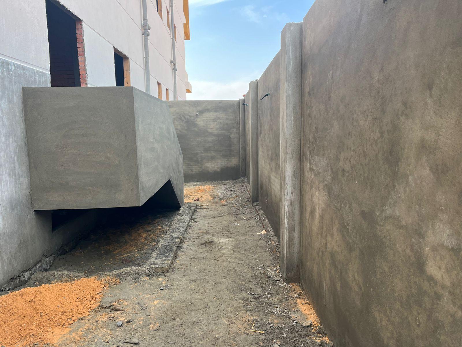 Construction stage Concrete works for the external wall