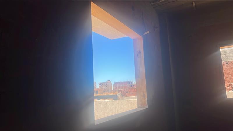 Construction stage Wooden door frames