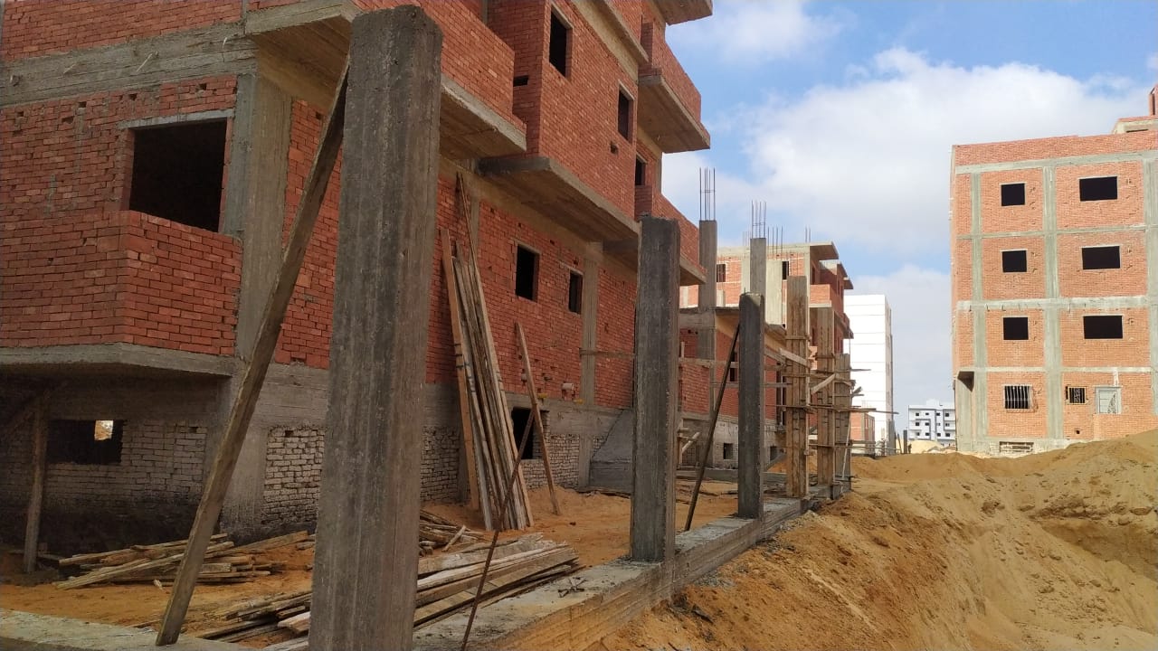 Construction stage Concrete works for the external wall