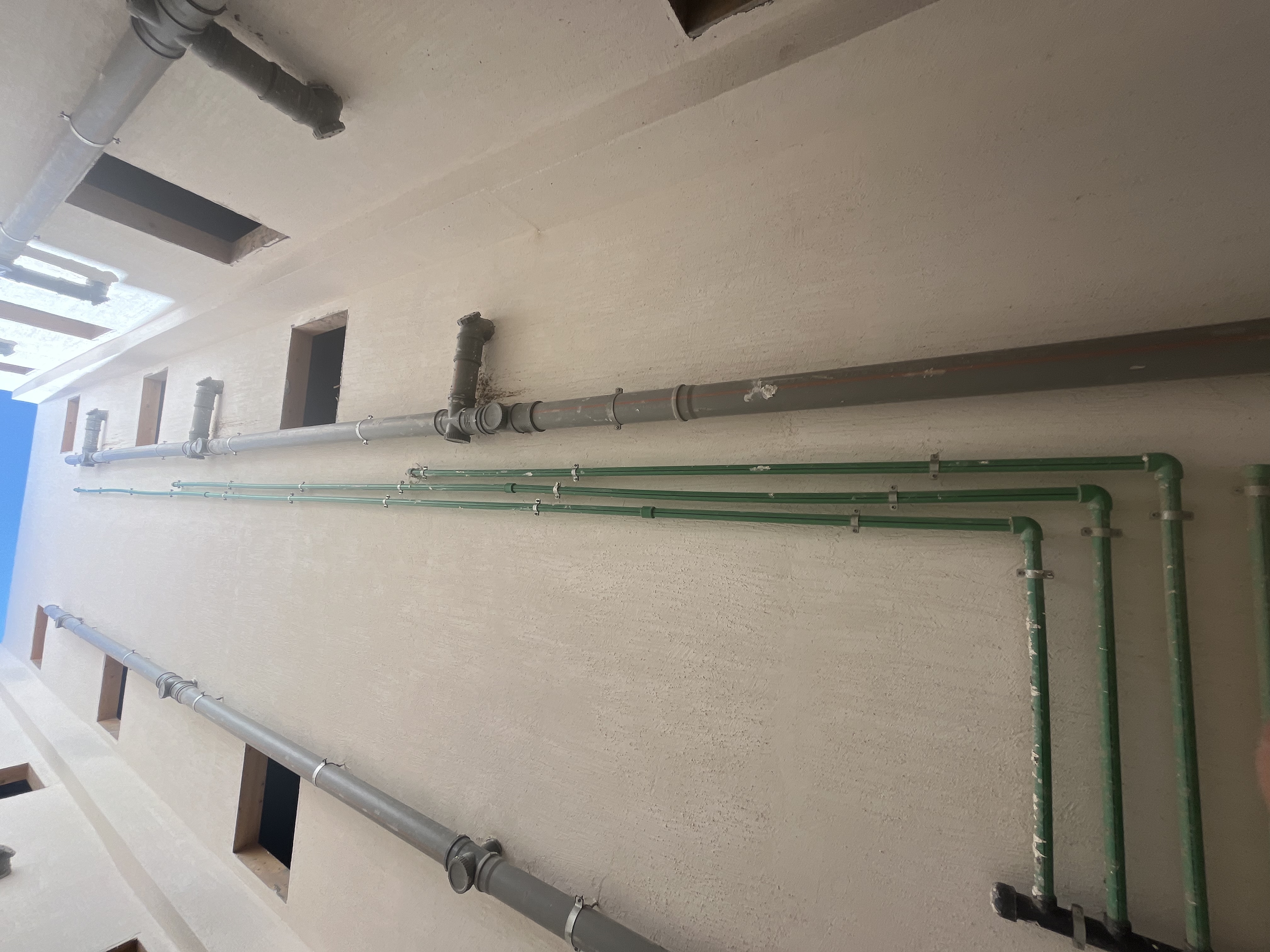 Construction stage Plumbing works