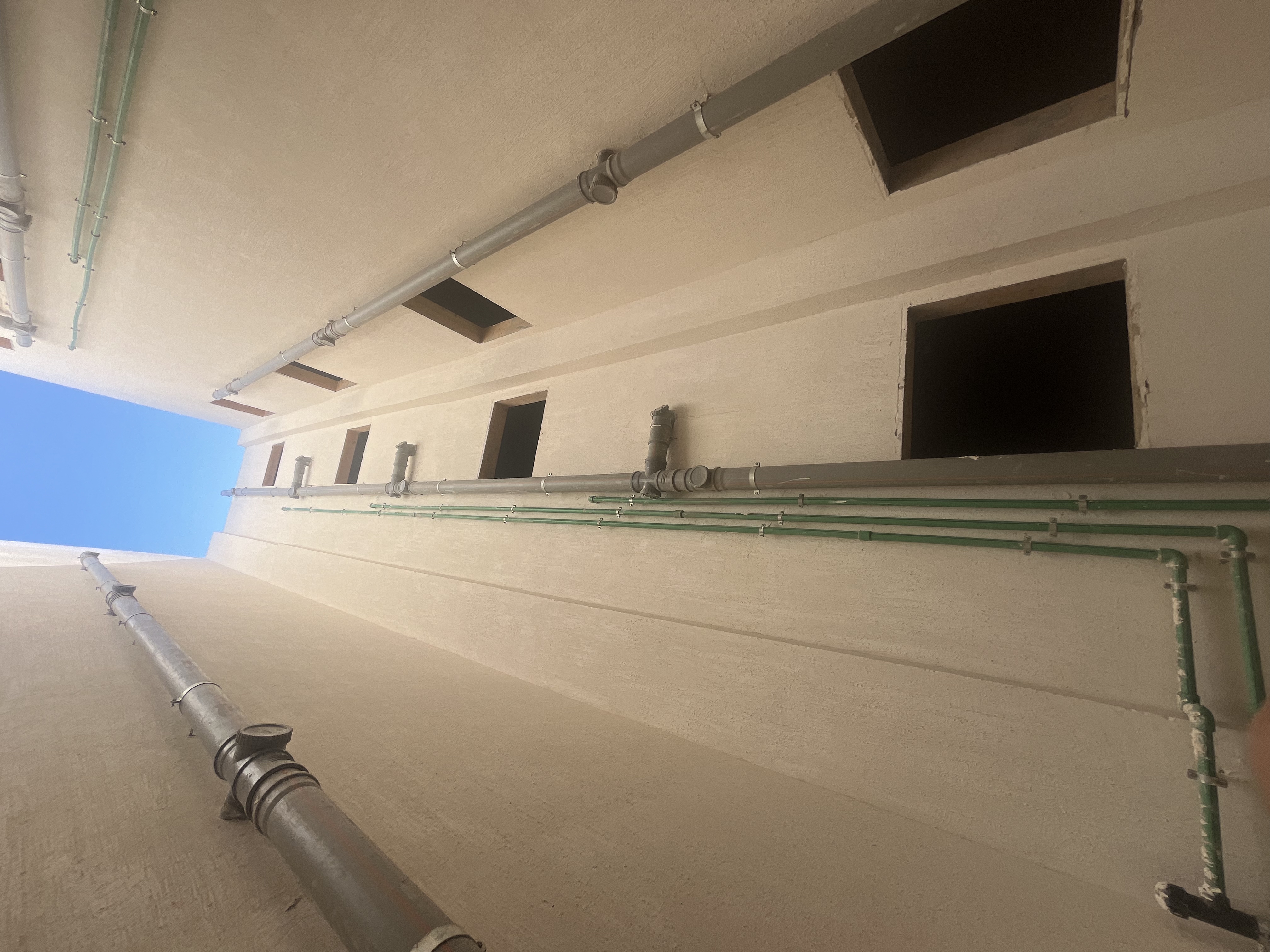 Construction stage Plumbing works