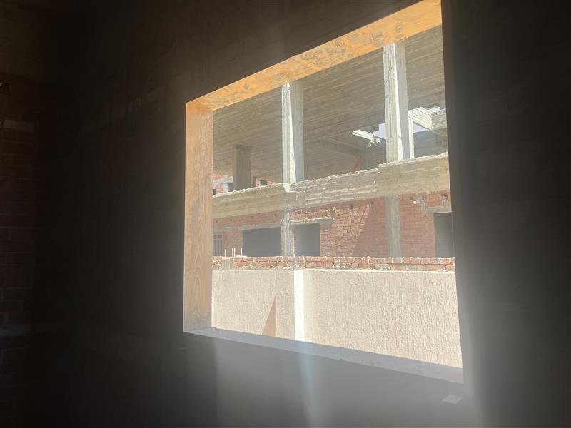 Construction stage Wooden door frames