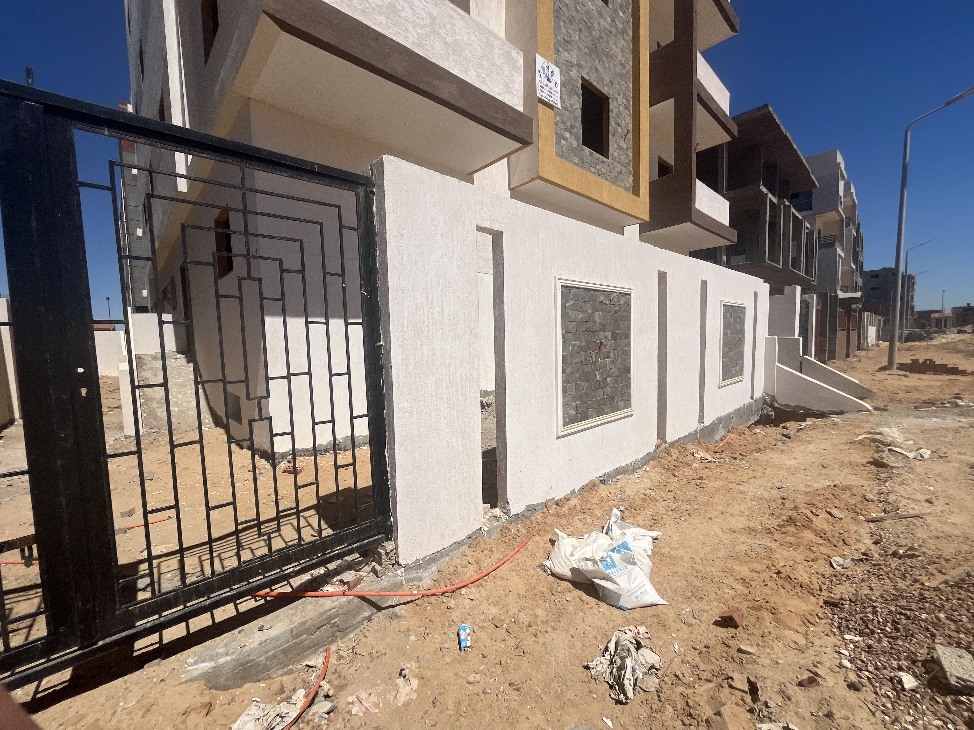 Construction stage Concrete works for the external wall