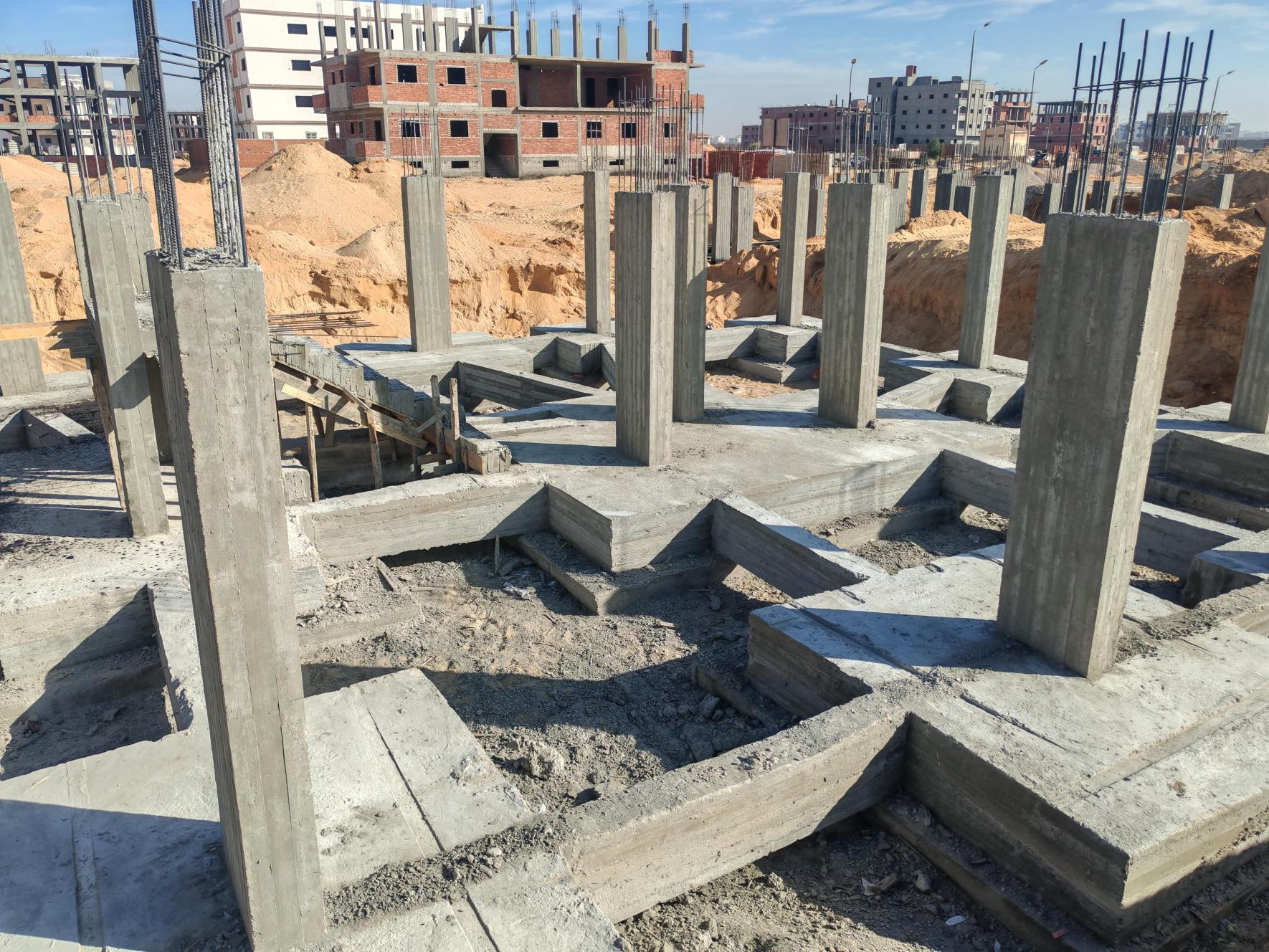 Construction stage Footings insulation
