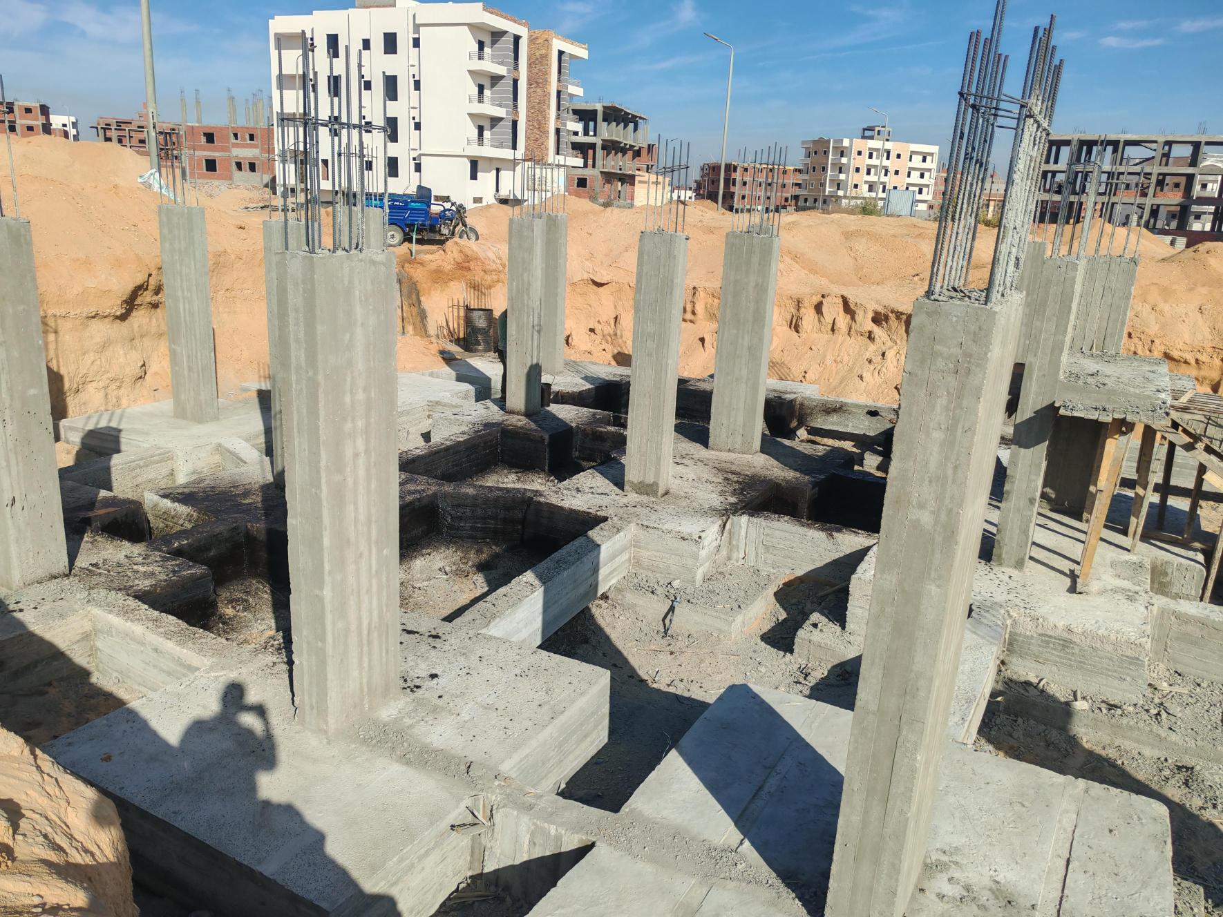 Construction stage Footings insulation