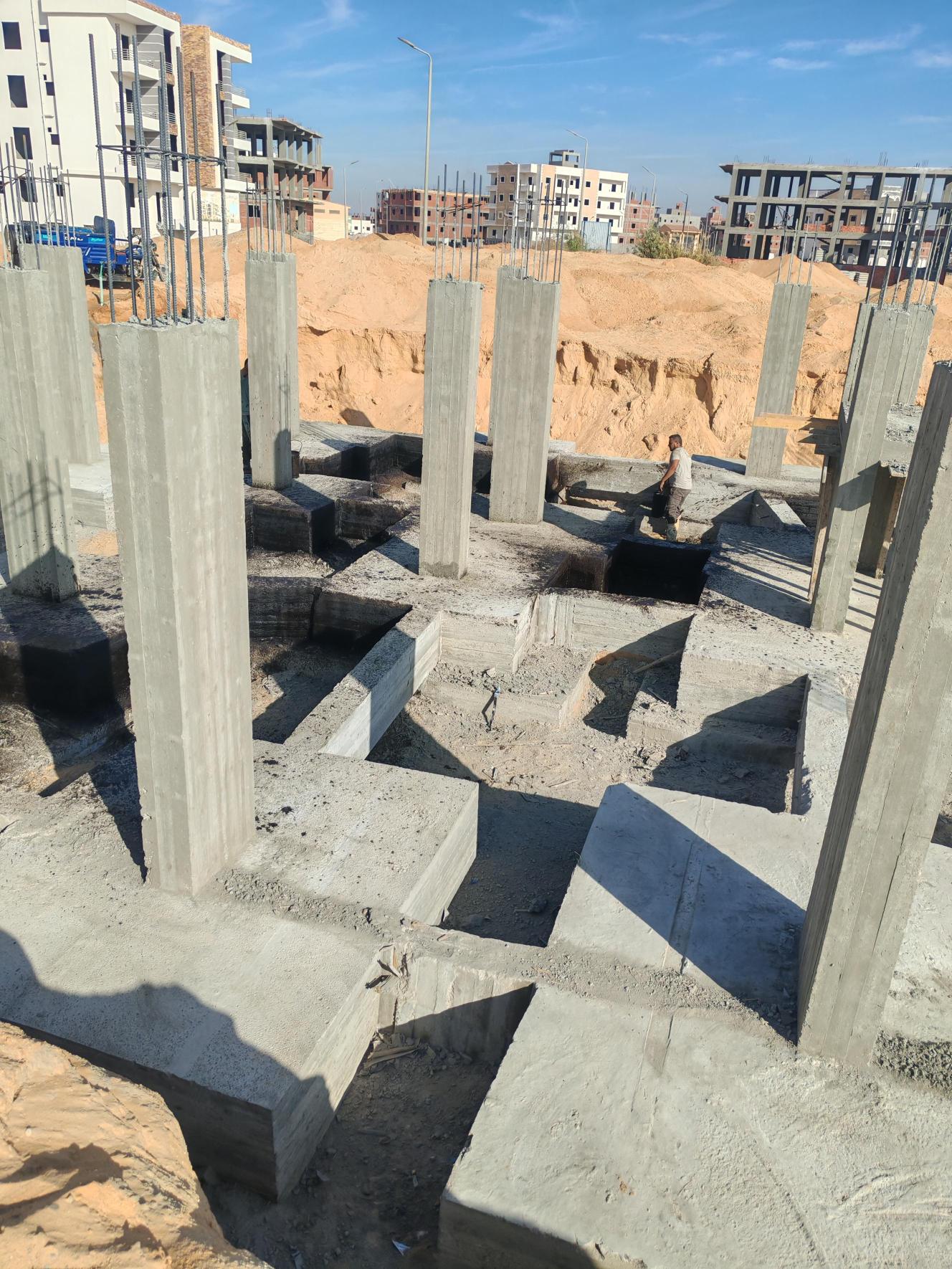 Construction stage Footings insulation