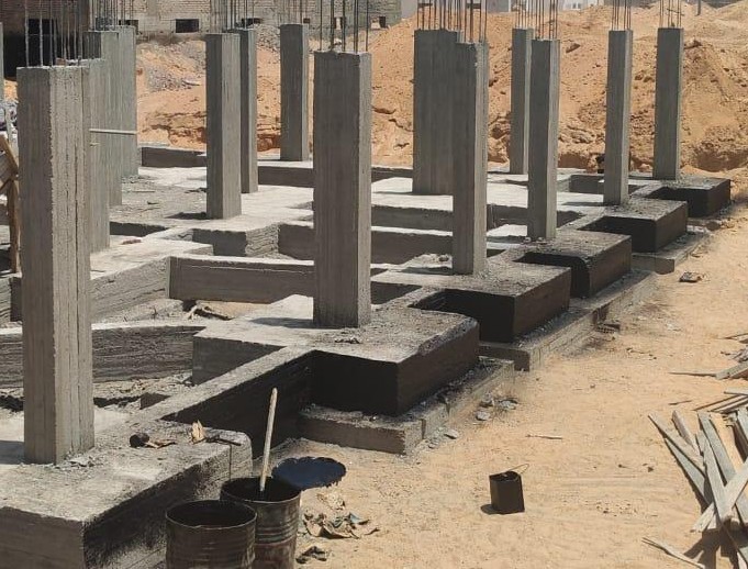 Construction stage Footings insulation